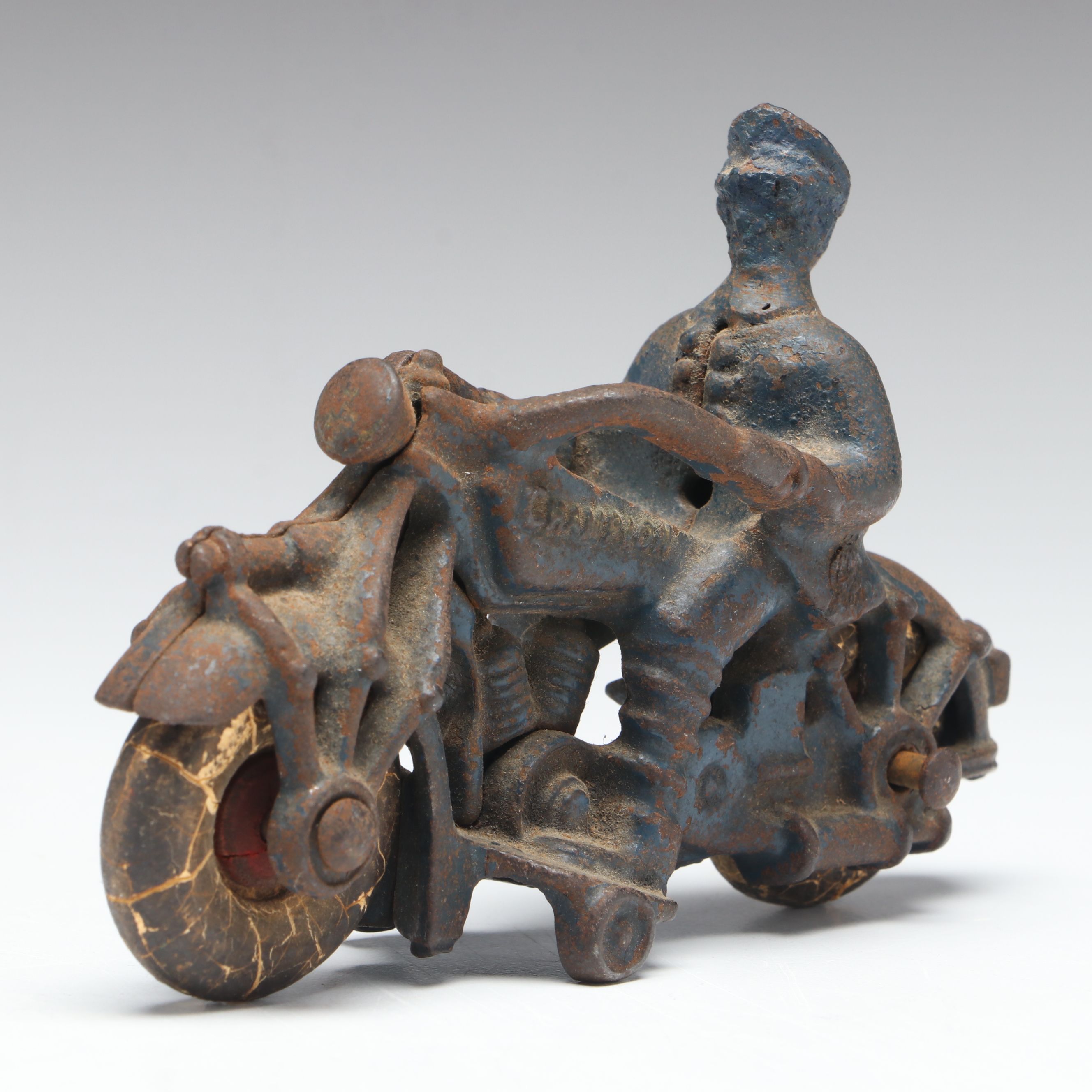 Vintage Hubley Cast Iron Champion Motorcycle