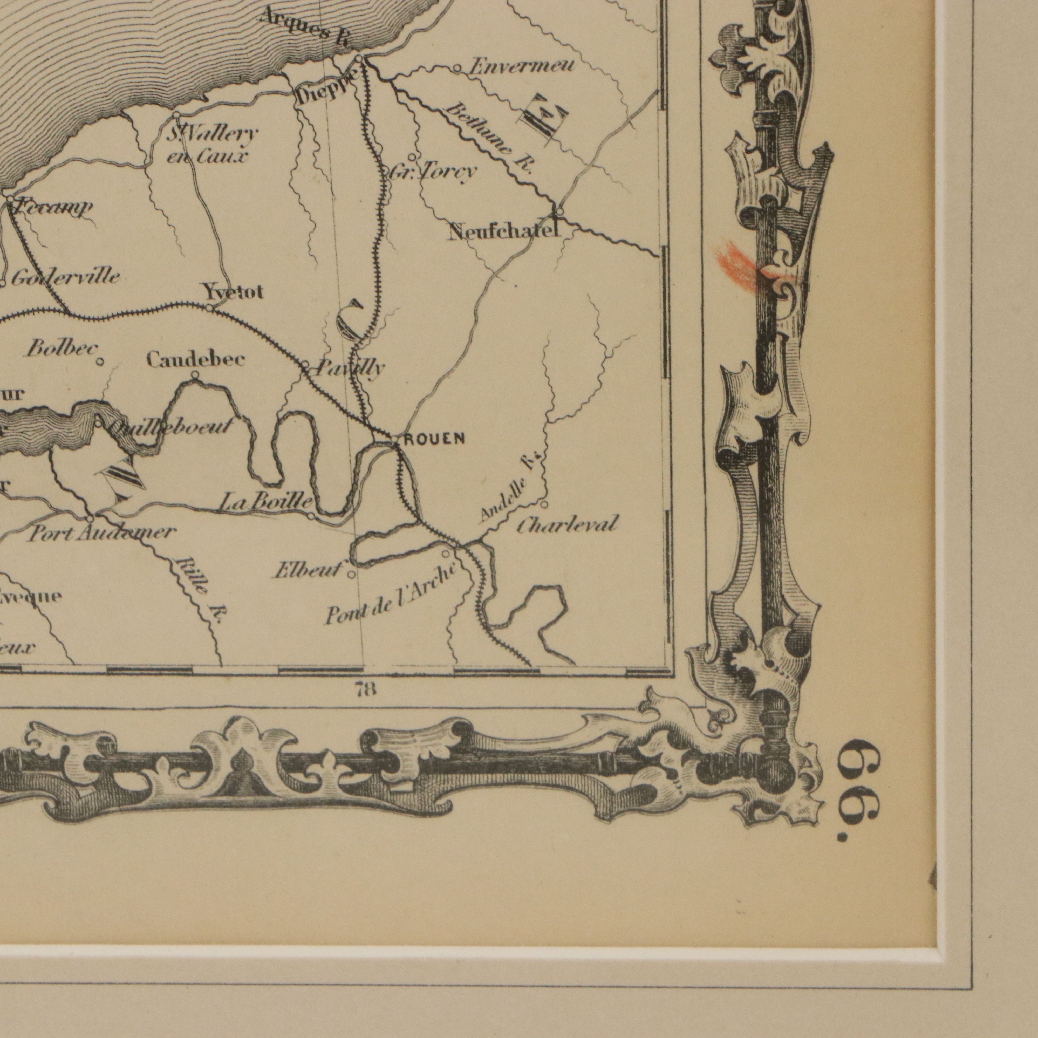 Johnson & Browning Hand-Painted Map Engraving "Johnson's England and Wales" 1864