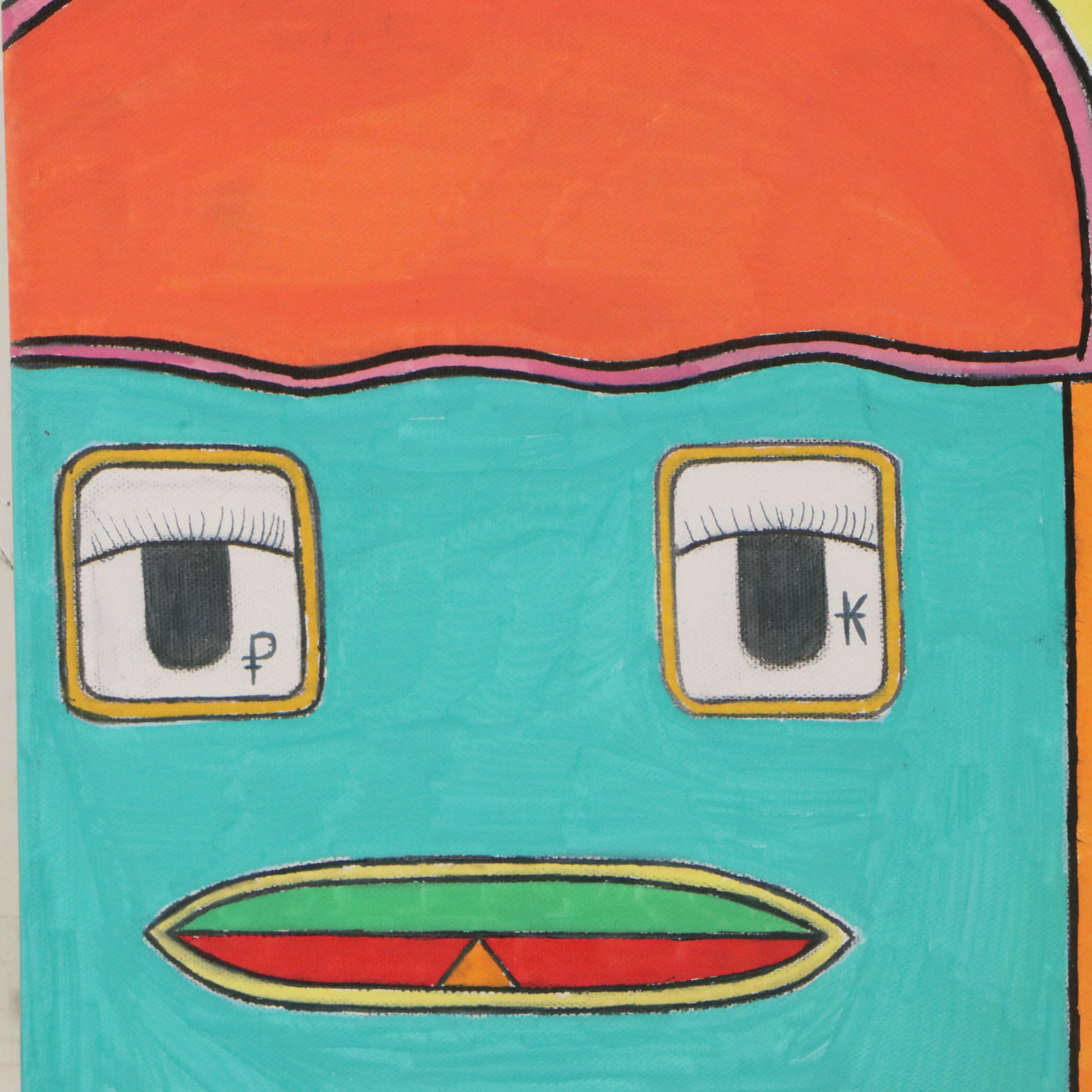 Malachi Schell Acrylic Painting, Circa 2026