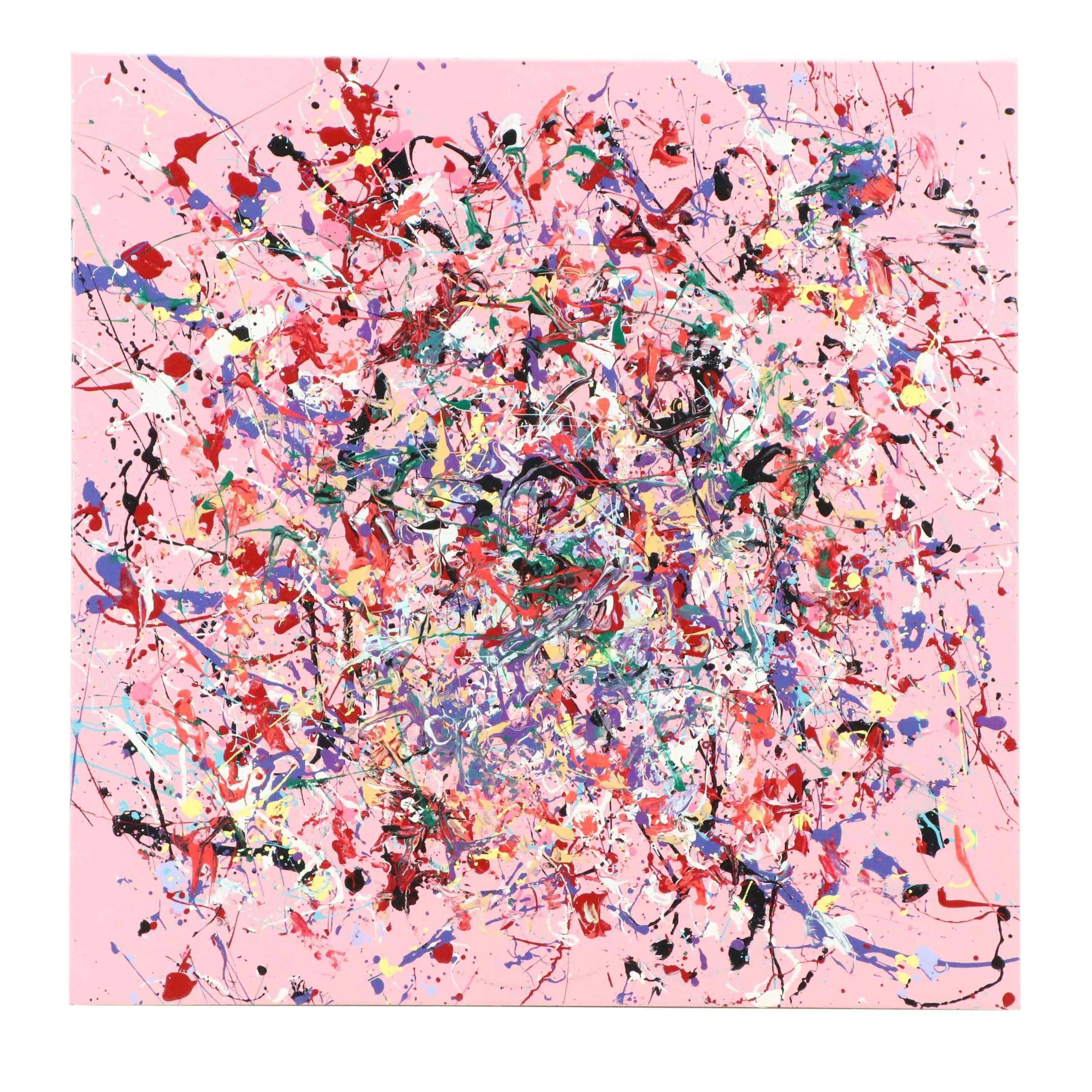 Michael Karr Abstract Expressionist Acrylic Painting, 2025