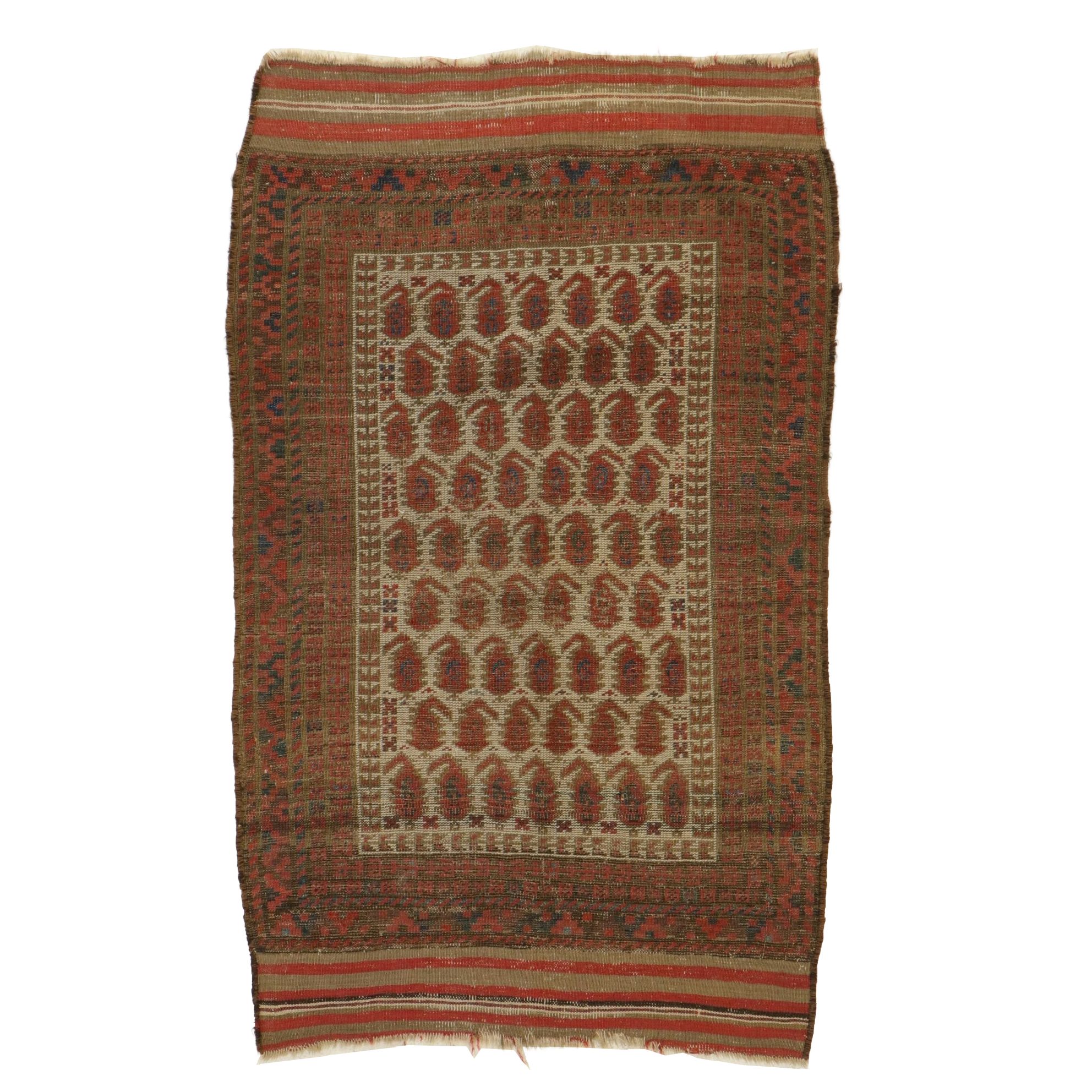 2'10 x 4'8 Hand-Knotted Persian Seraband Accent Rug