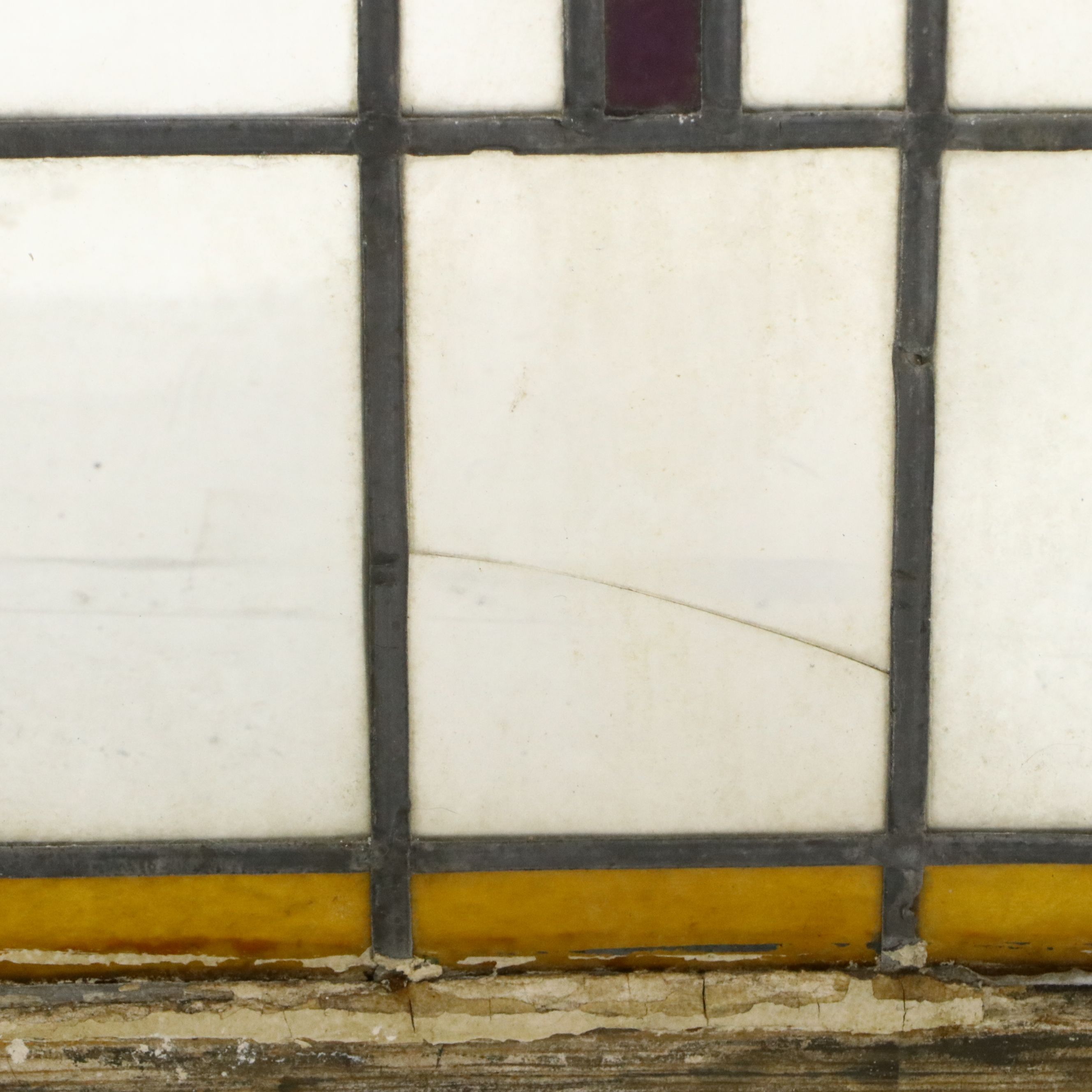 Stained Glass Window Pane with Prairie Style Aesthetic