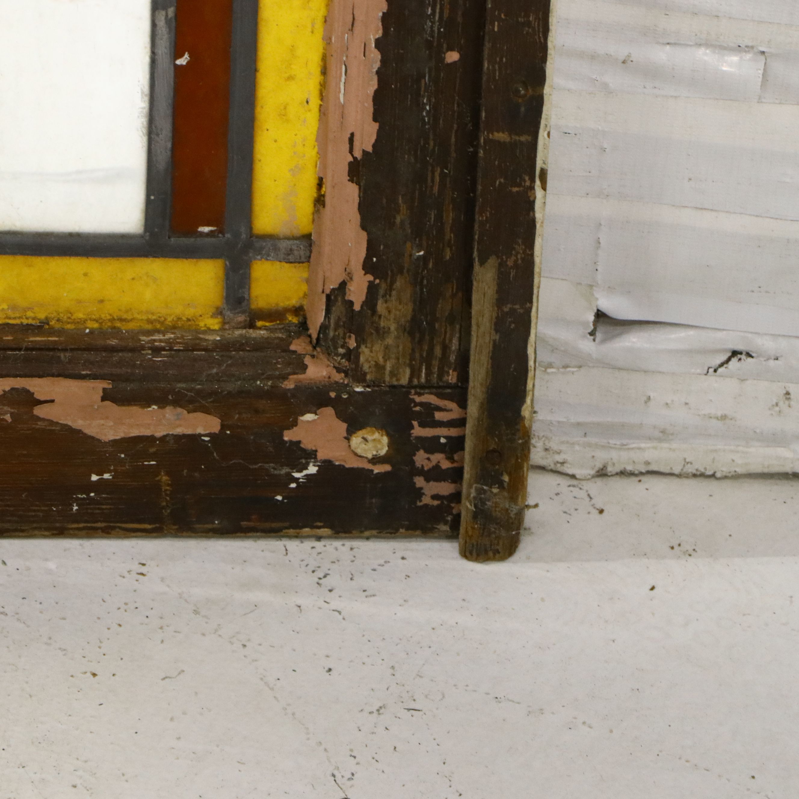 Stained Glass Window Pane with Prairie Style Aesthetic