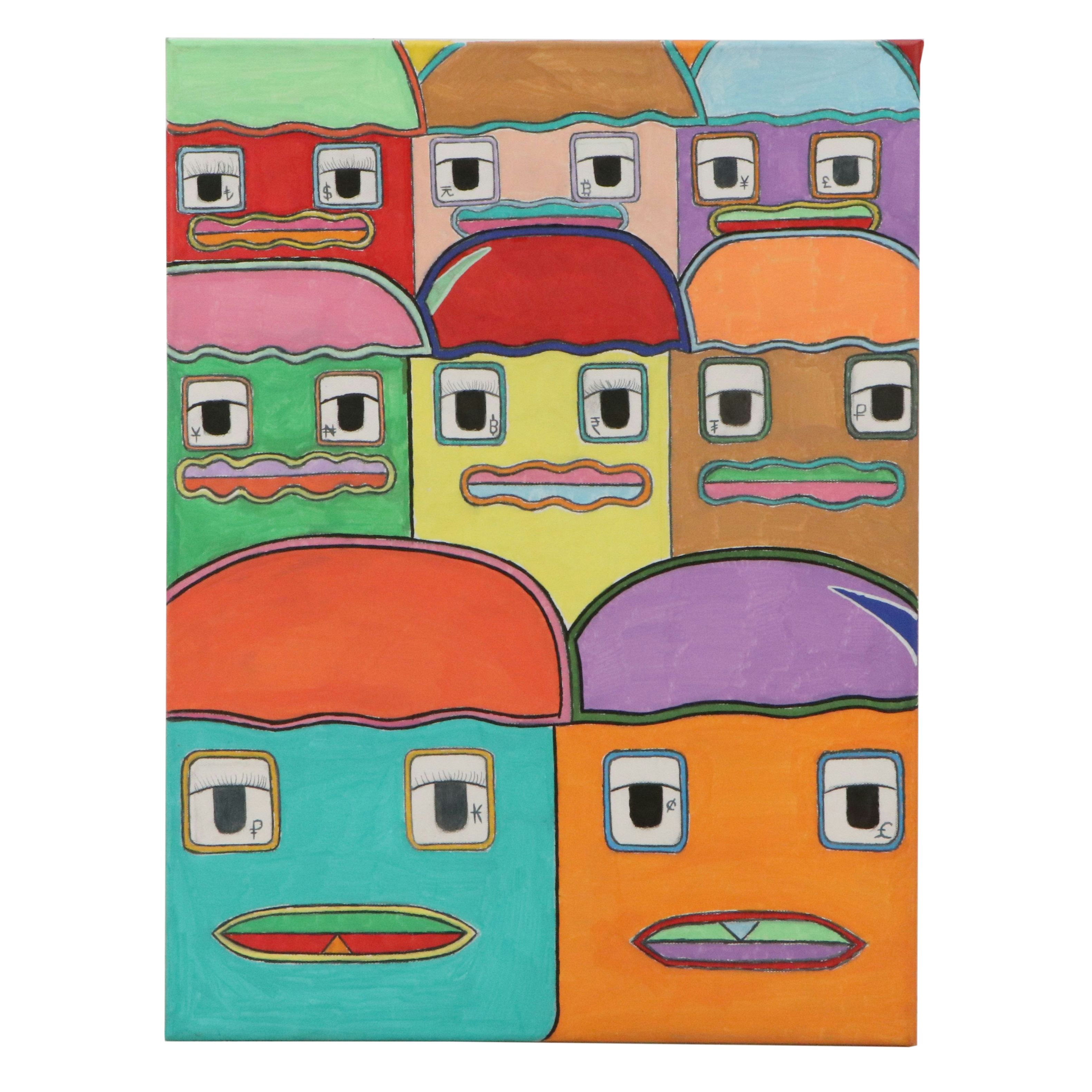 Malachi Schell Acrylic Painting, Circa 2026