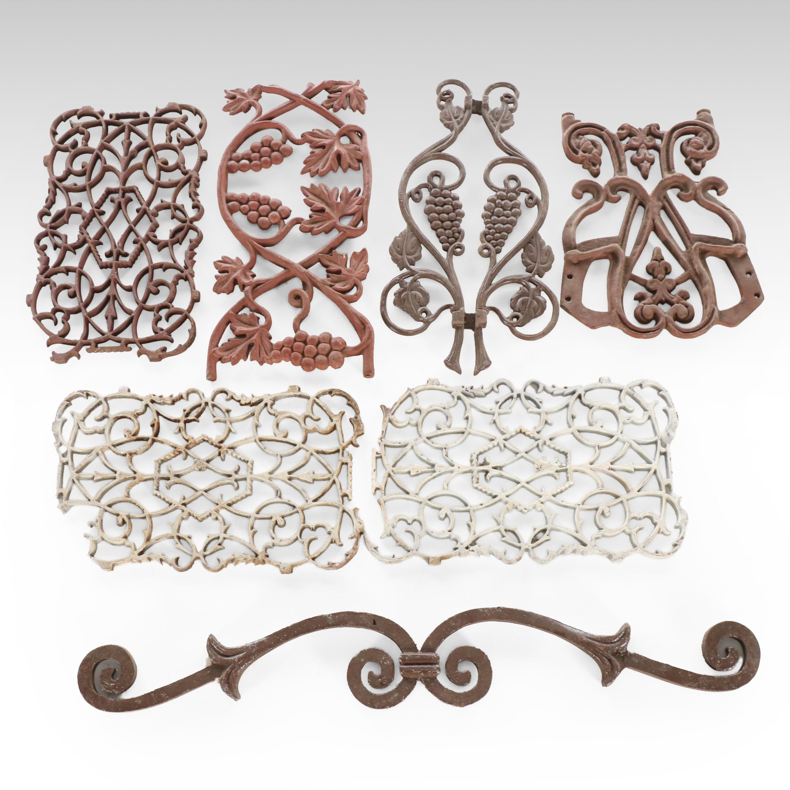 Cast Iron Scrollwork Architectural Pieces