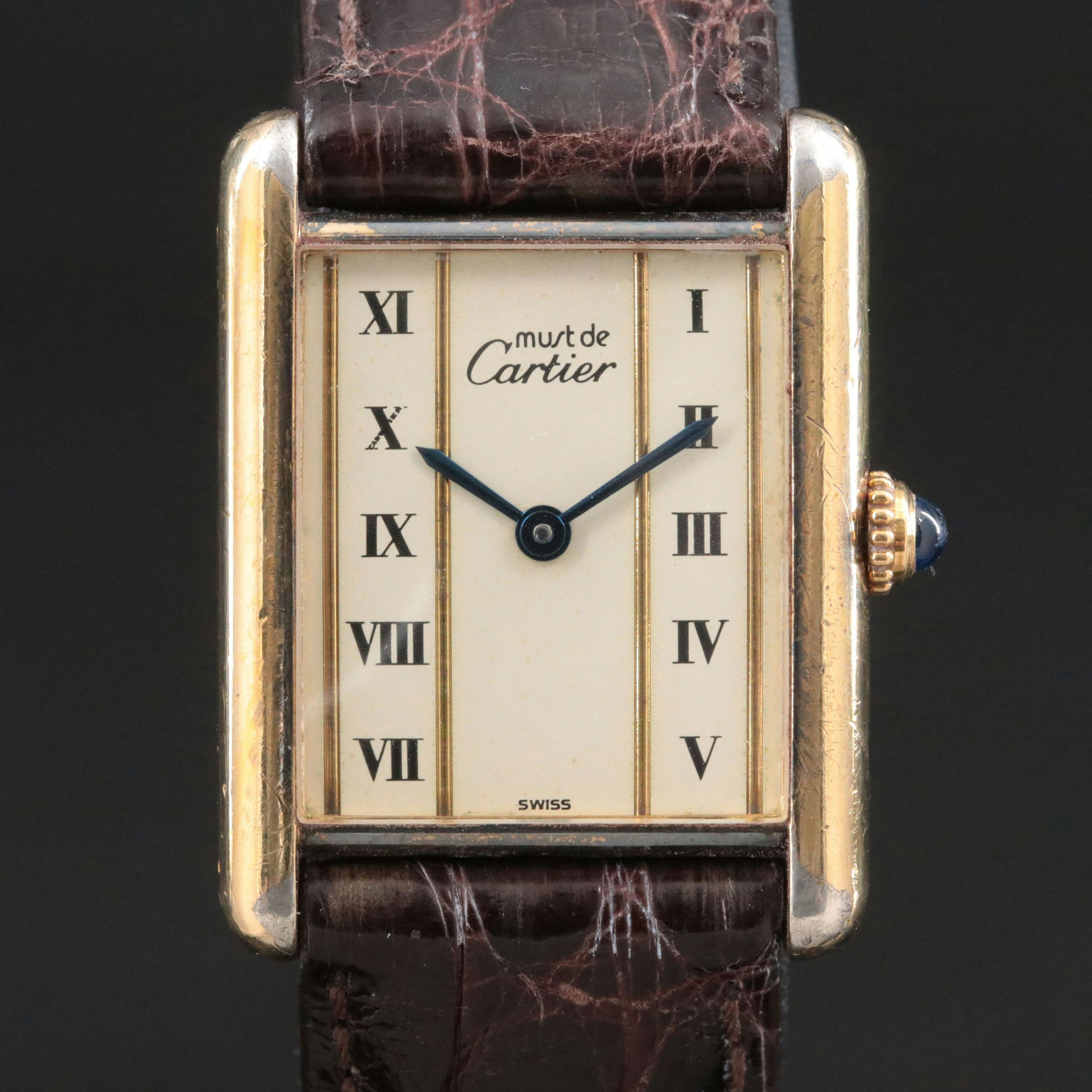 Cartier Must de Cartier Tank Vermeil Ref. 590005 Quartz Watch