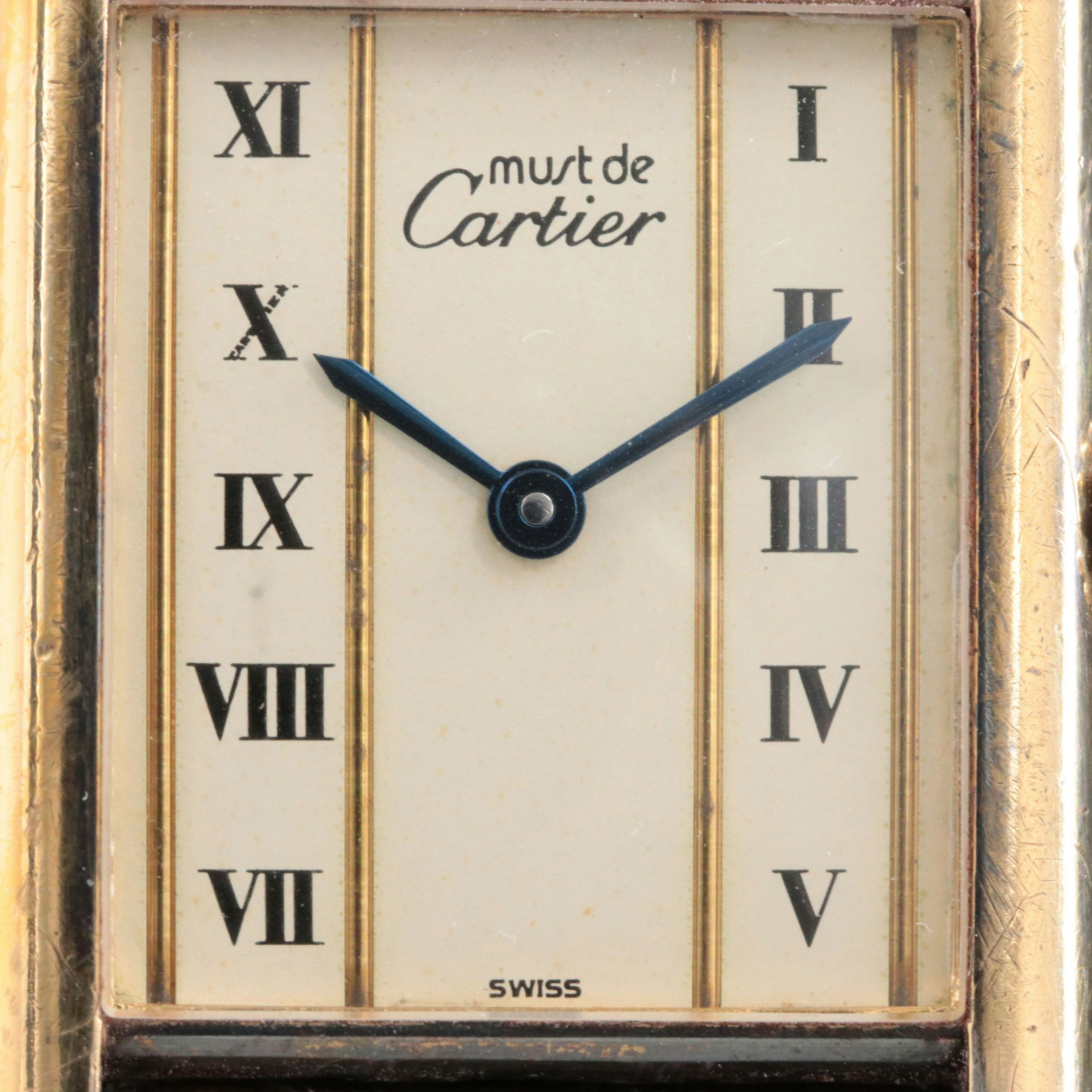 Cartier Must de Cartier Tank Vermeil Ref. 590005 Quartz Watch