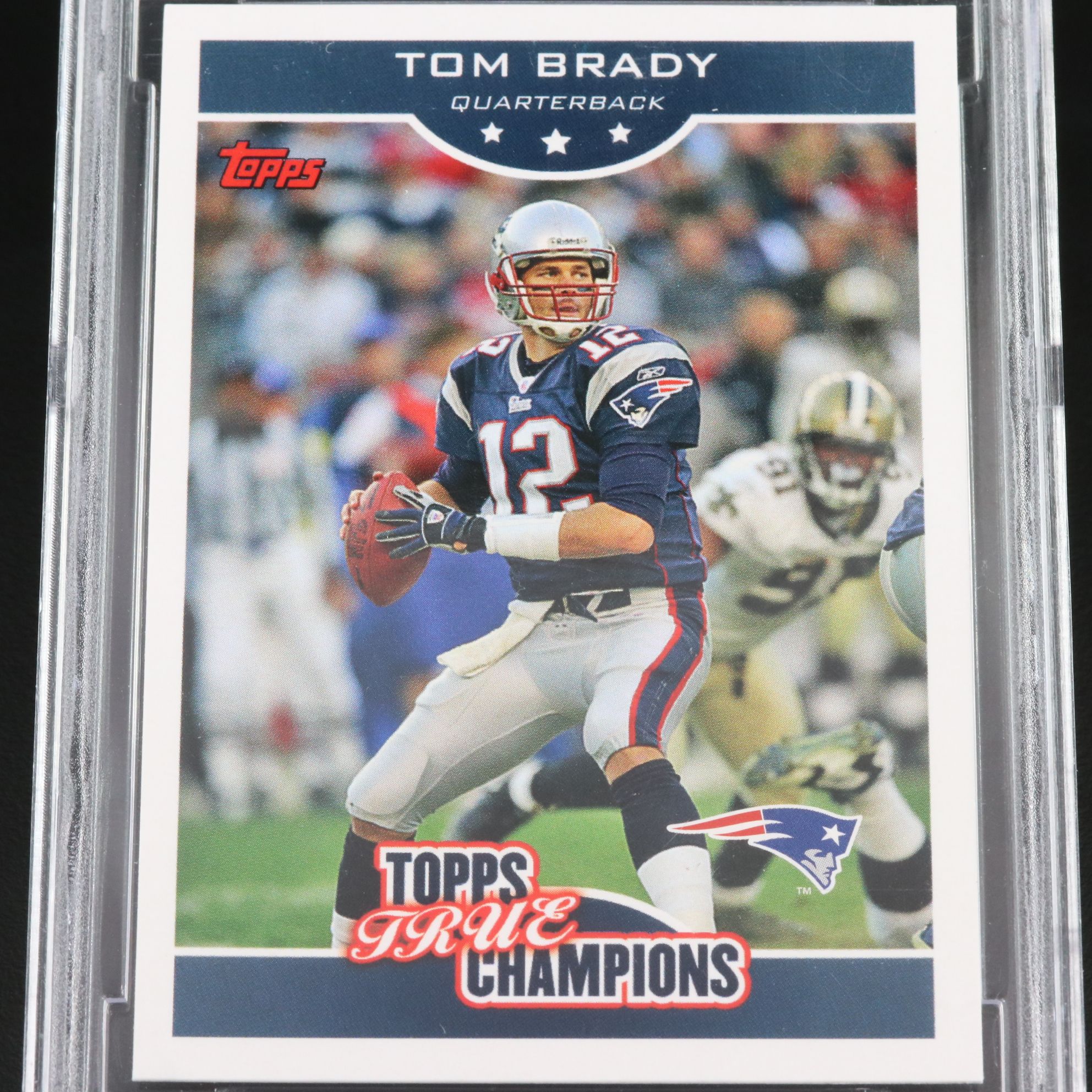 2006 Topps Tom Brady True Champions Football Card Graded BCCG 10