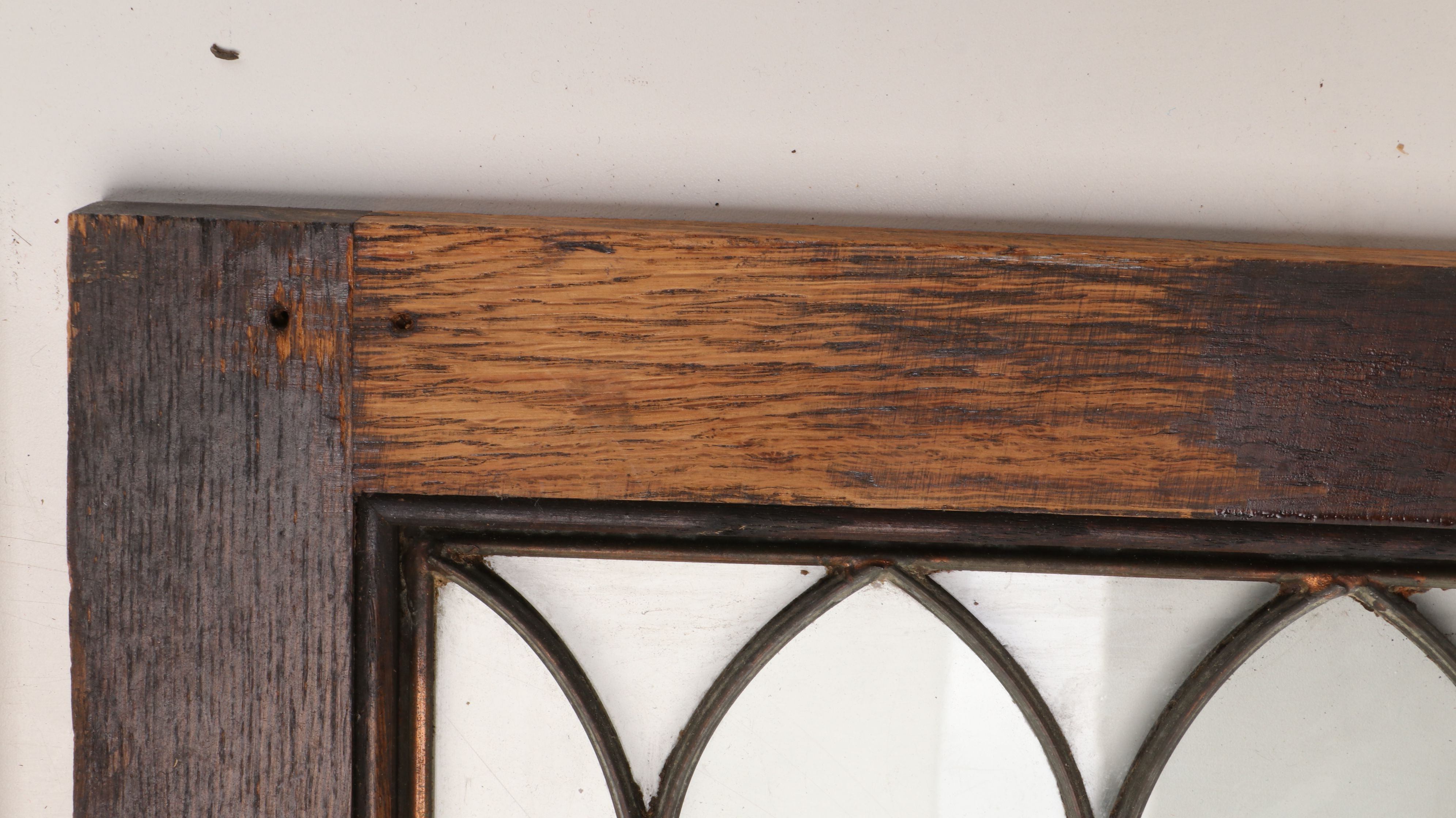 Gothic Revival Leaded Glass Window Panels