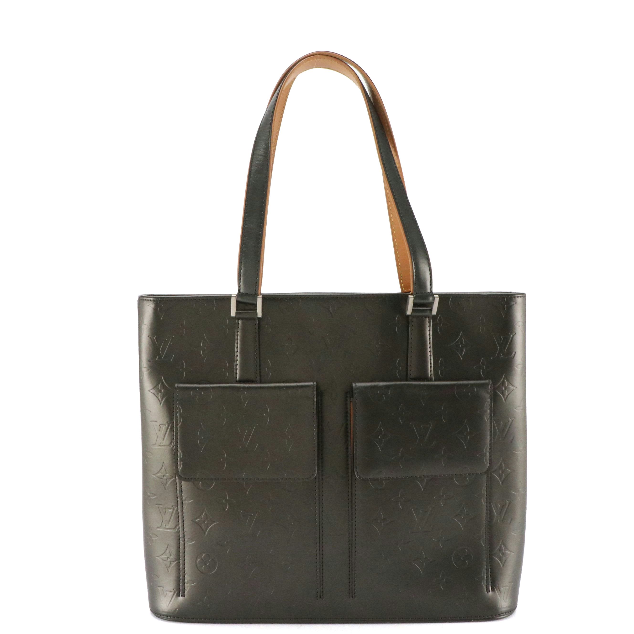 Louis Vuitton Wilwood Zip Tote in Mat Monogram Vernis and Vachetta Leather