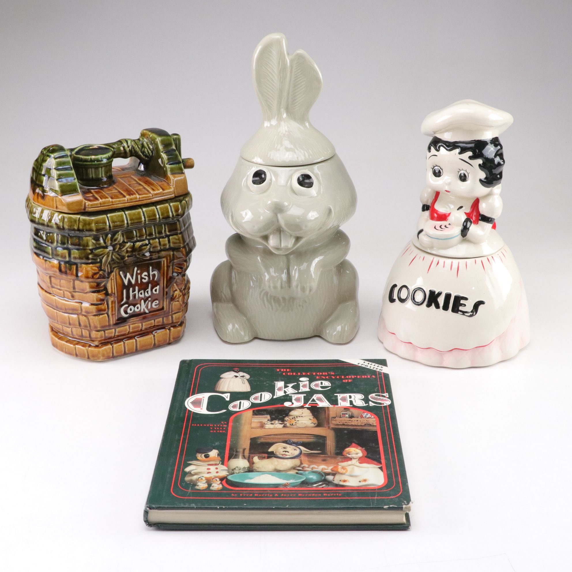 McCoy "Hocus Pocus" Bunny Rabbit with Wishing Well and Betty Boop Cookie Jars