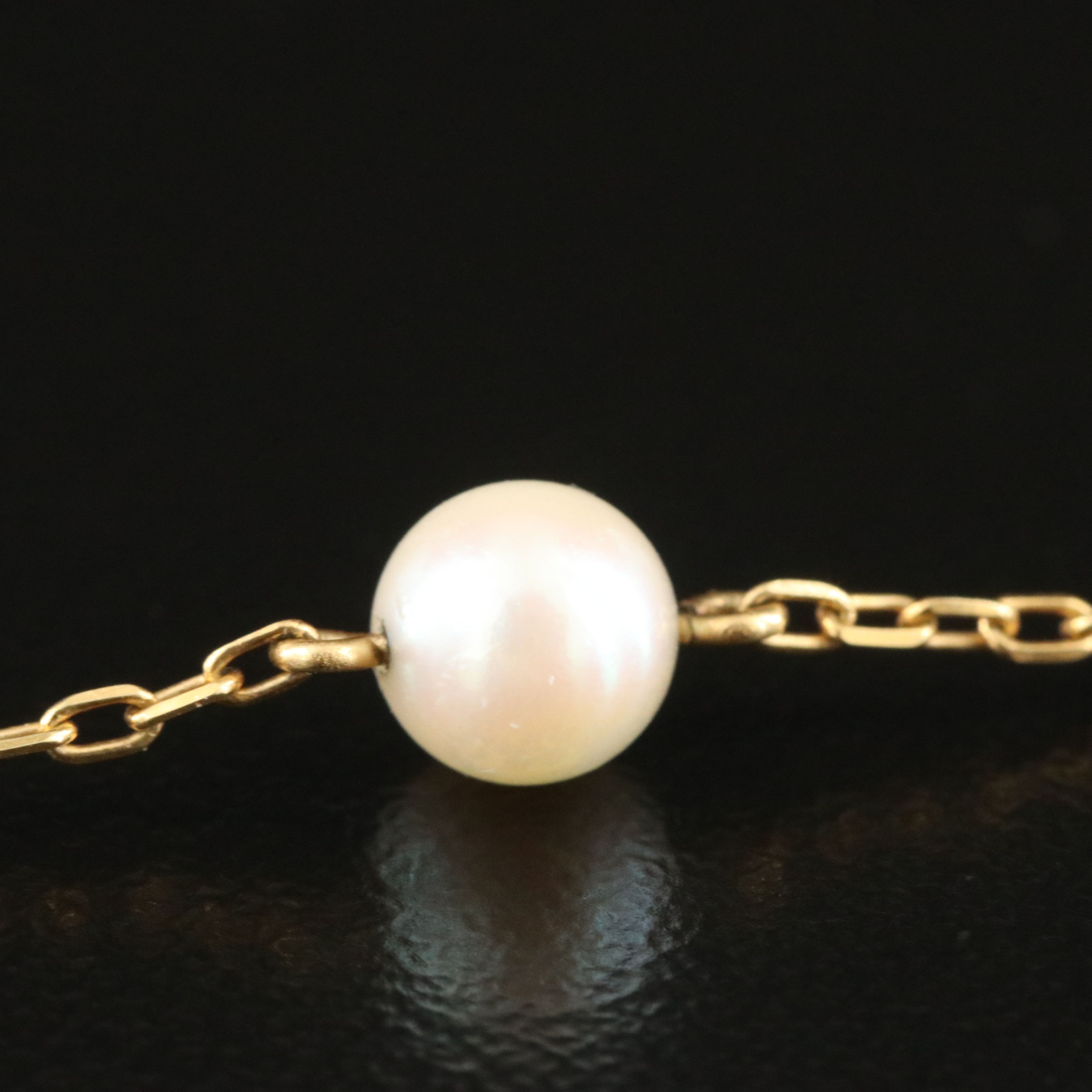 Mikimoto 18K Pearl Station Bracelet