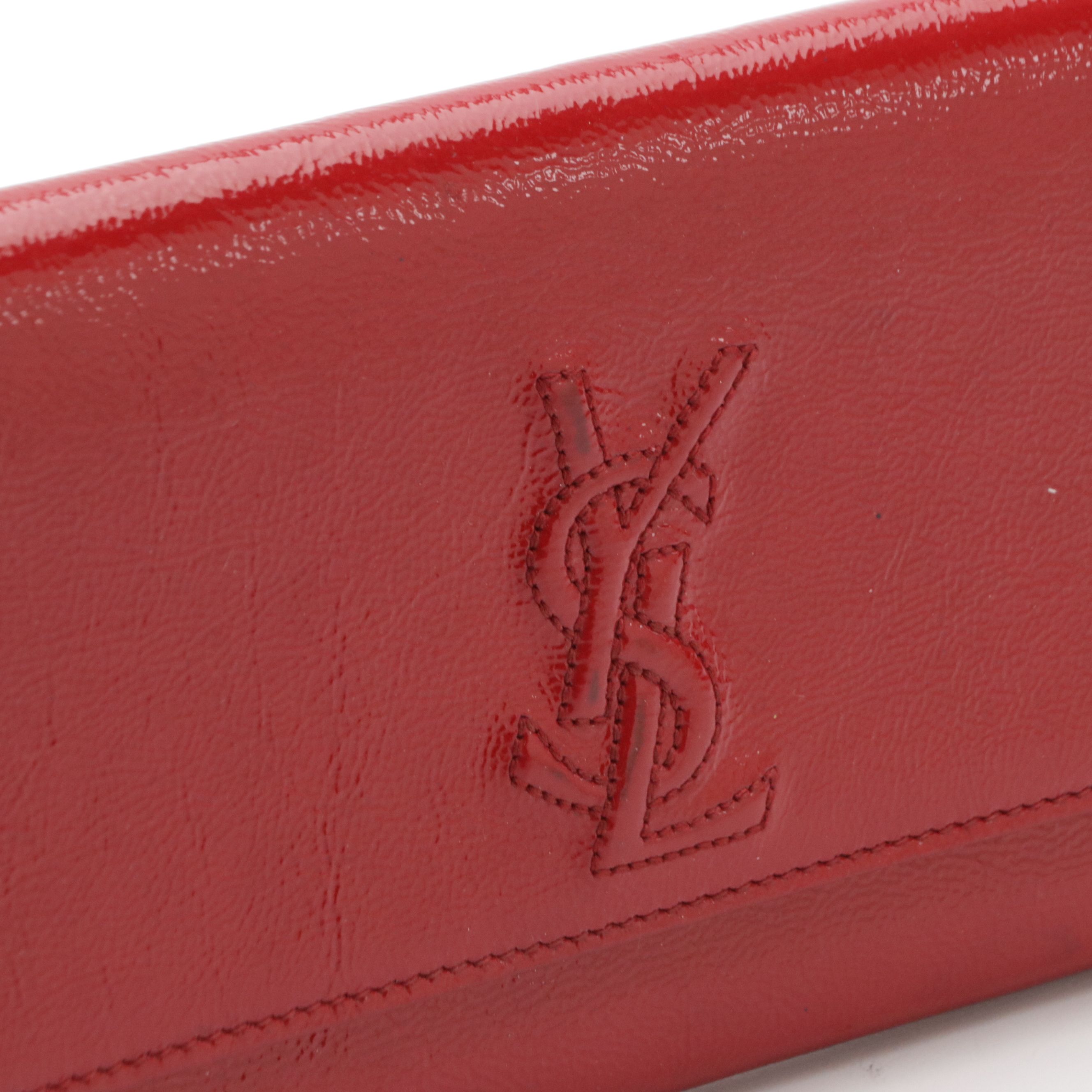 Yves Saint Laurent Belle de Jour Clutch in Crinkle Patent Leather