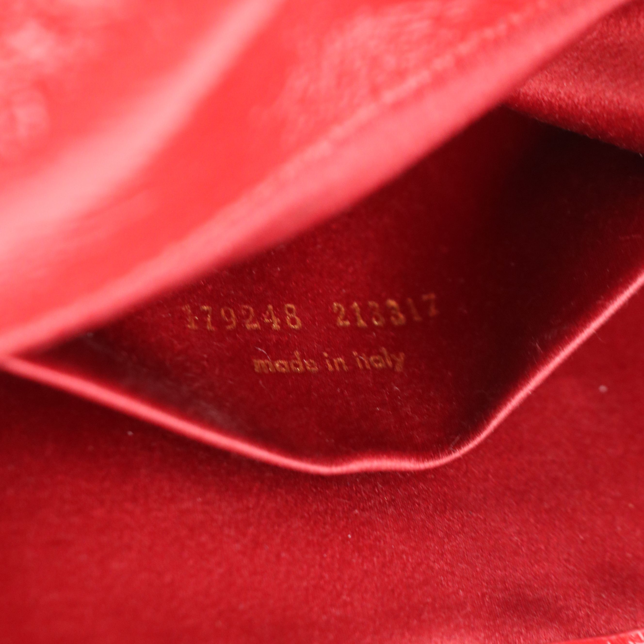 Yves Saint Laurent Belle de Jour Clutch in Crinkle Patent Leather