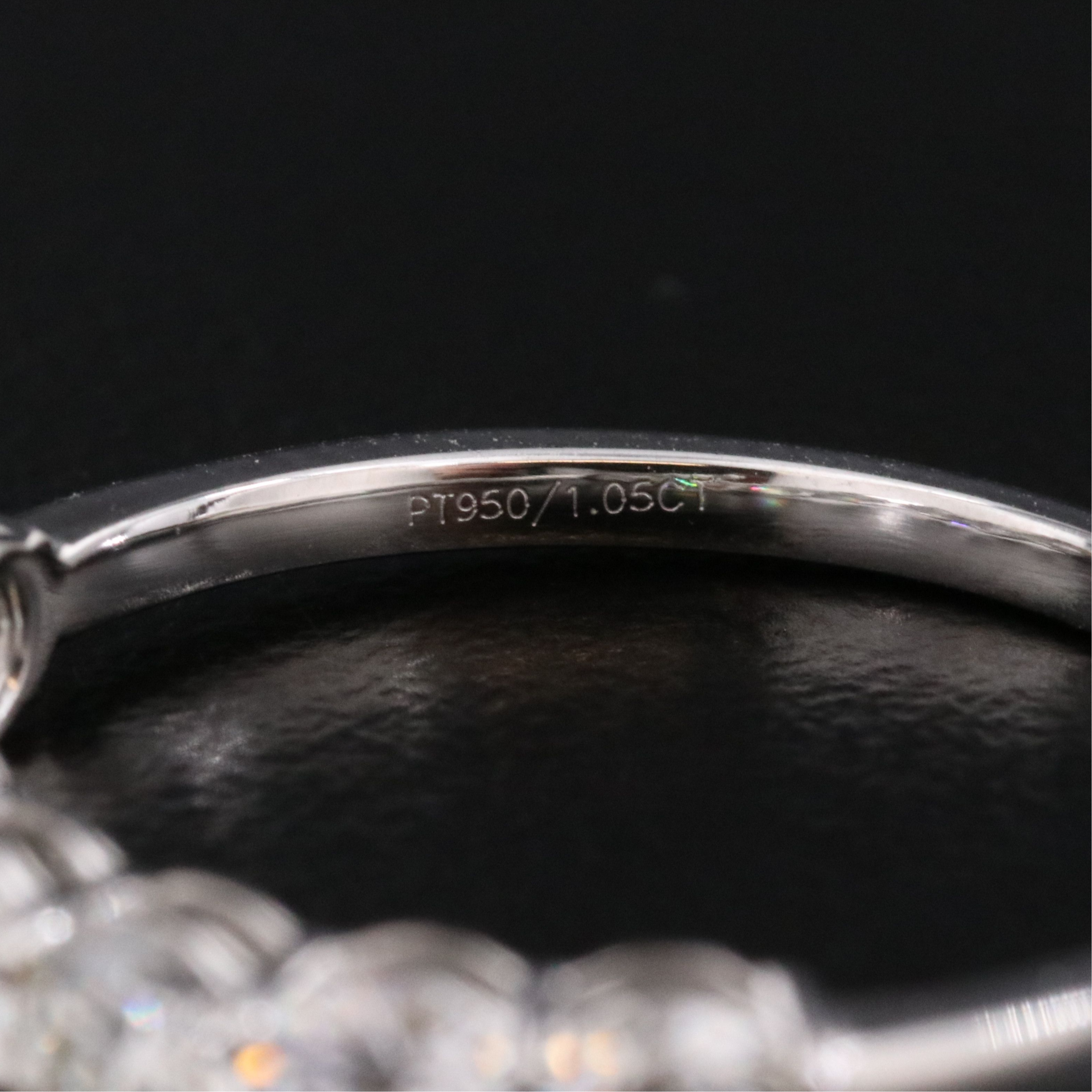 Platinum 1.05 CTW Diamond Ring with GIA Report