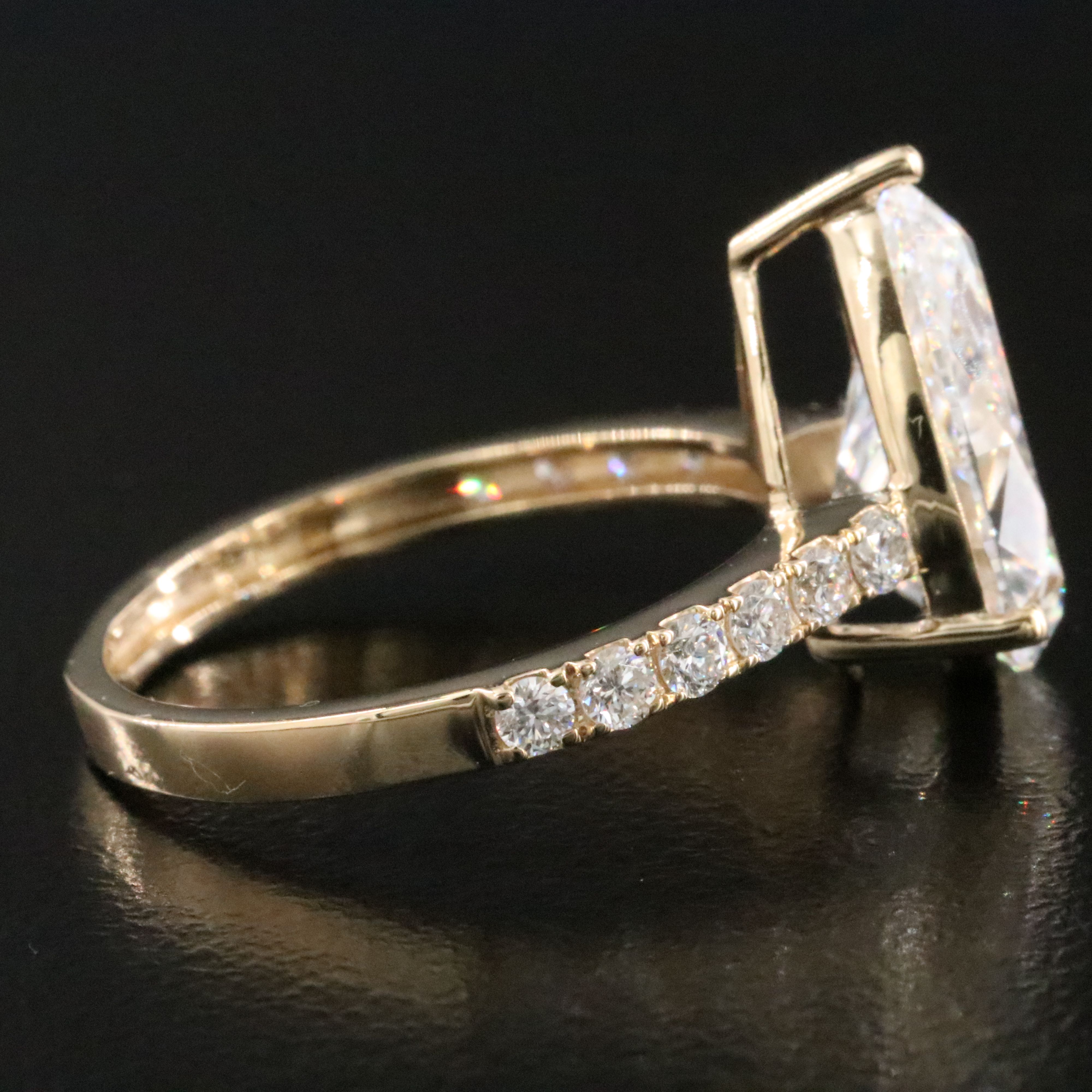 14K 3.35 CTW Lab Grown Diamond Ring with IGI Report