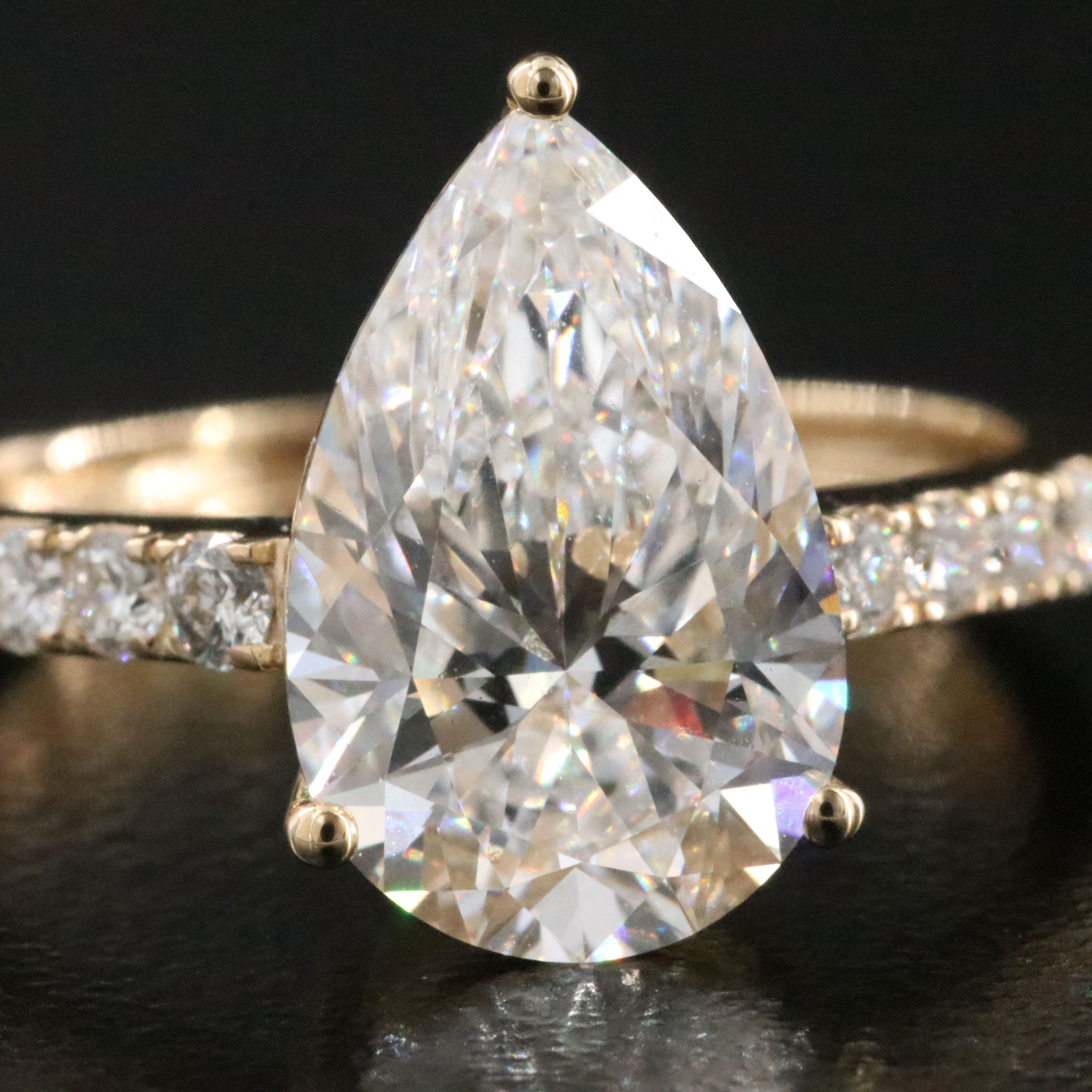 14K 3.35 CTW Lab Grown Diamond Ring with IGI Report