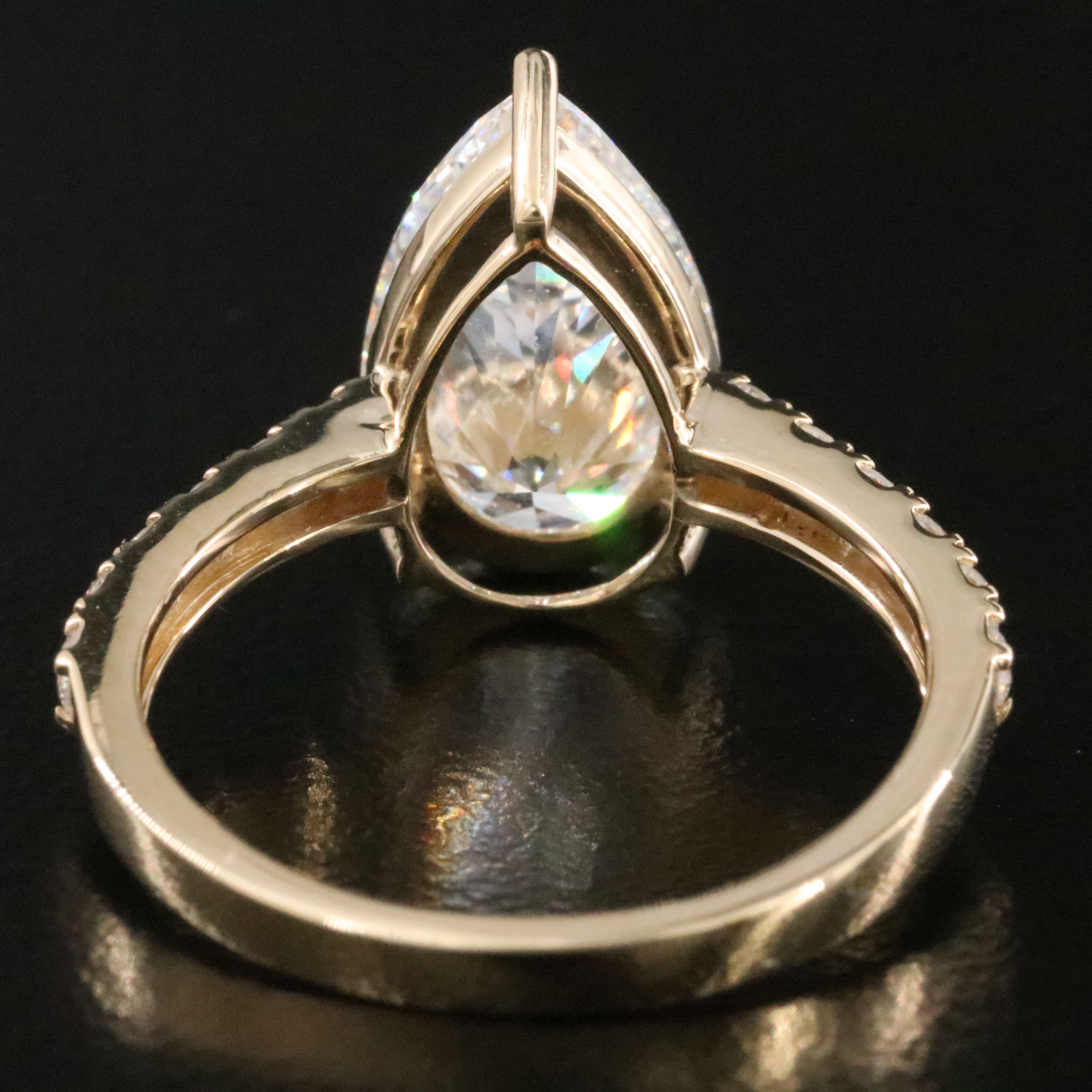 14K 3.35 CTW Lab Grown Diamond Ring with IGI Report