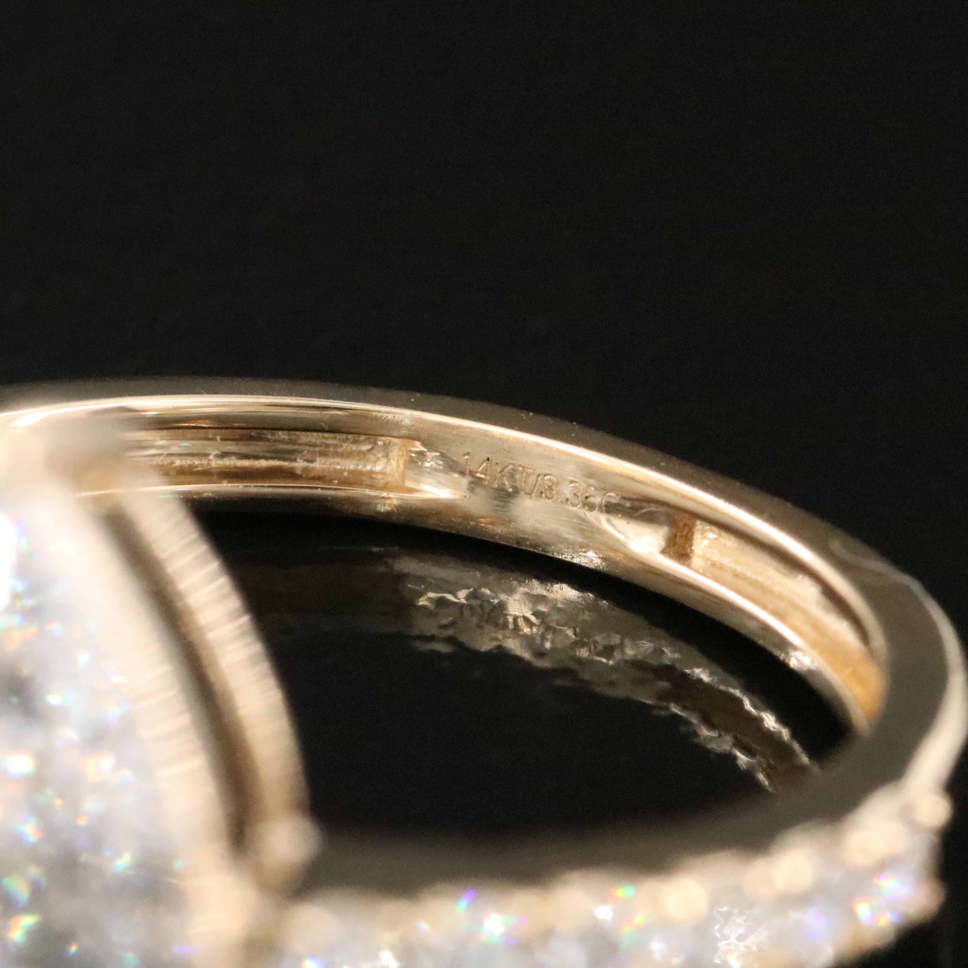 14K 3.35 CTW Lab Grown Diamond Ring with IGI Report