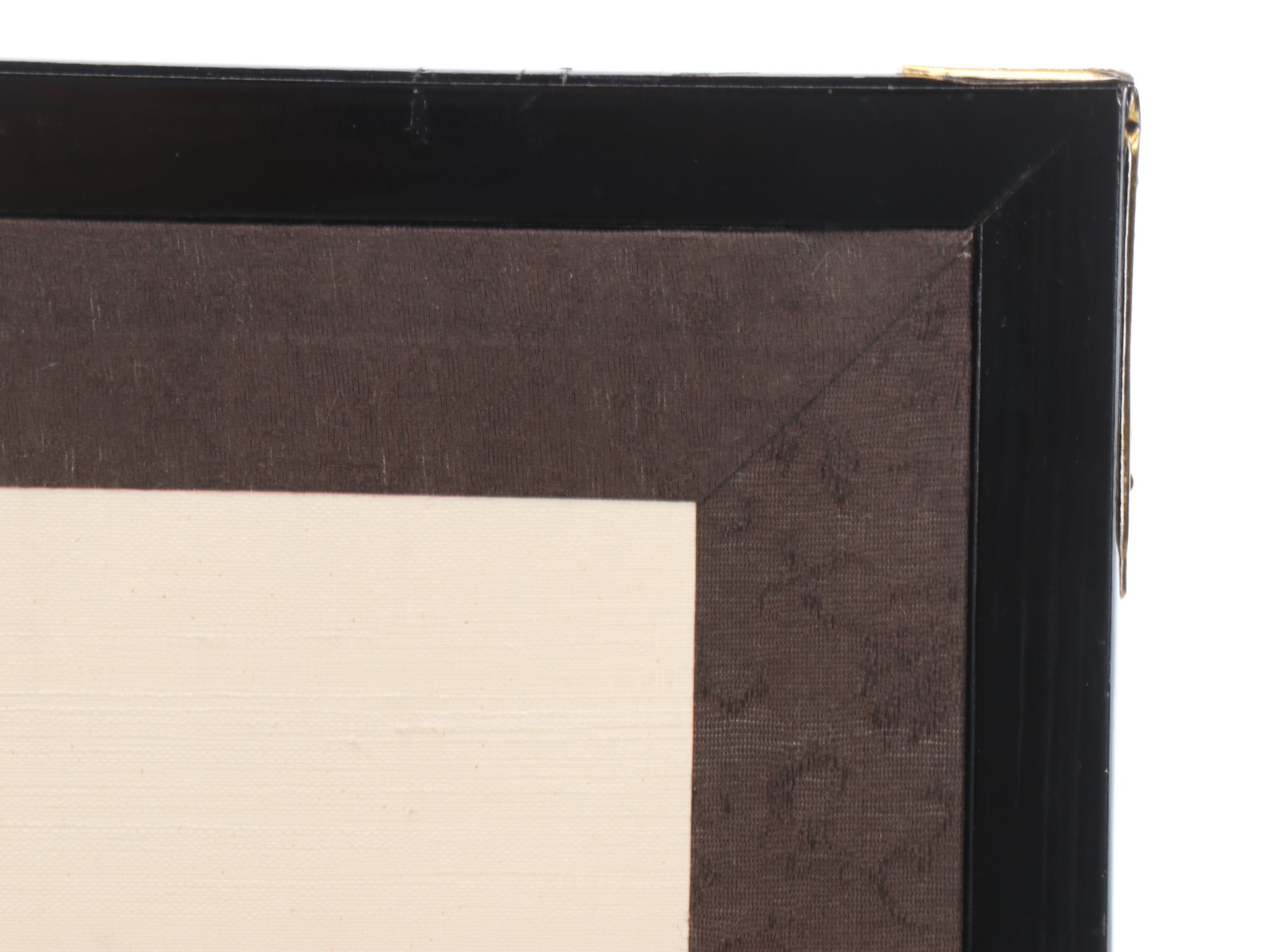 Japanese Four-Panel Ink Wash Painting Table Screen, Mid to Late 20th Century