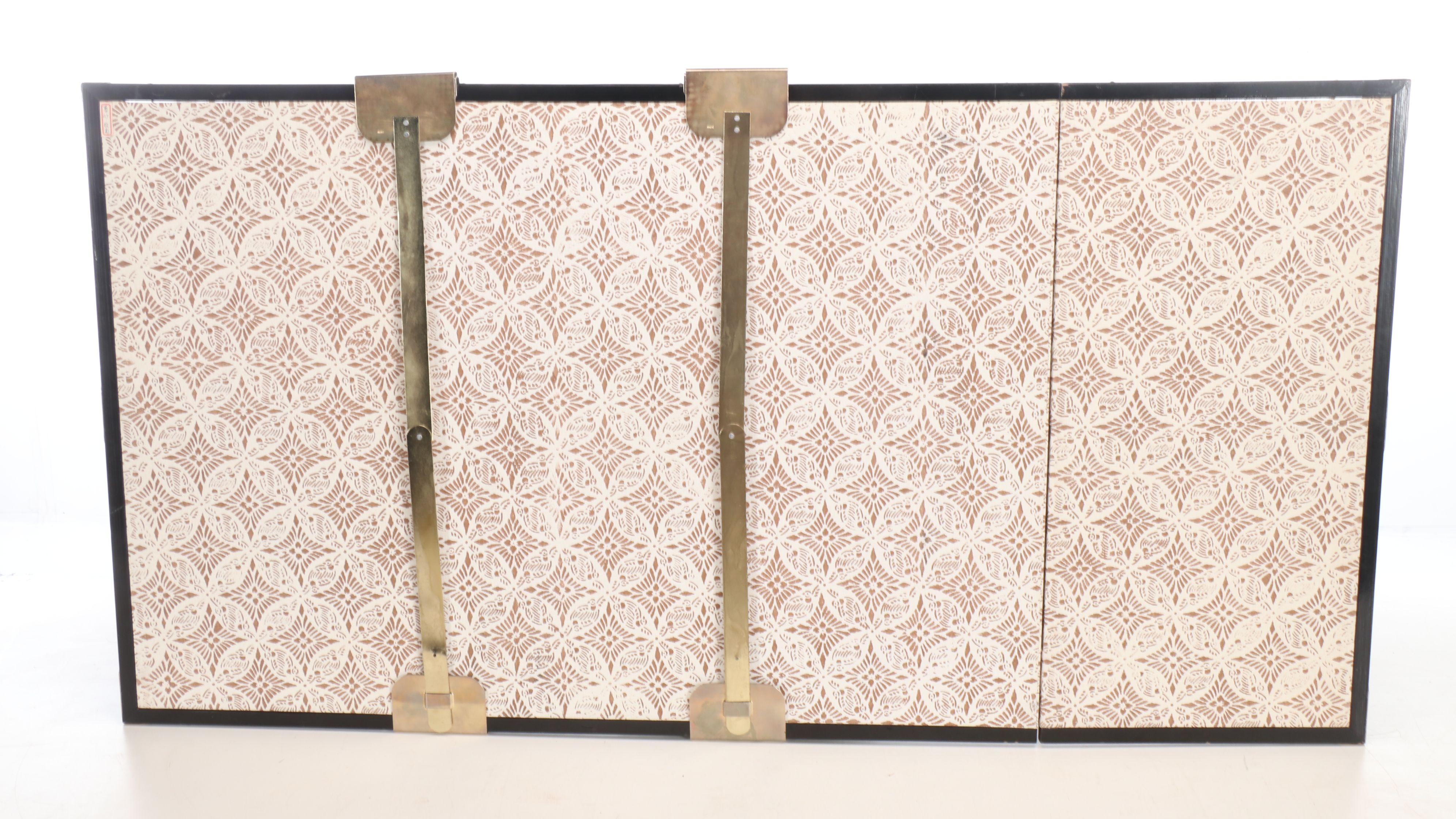 Japanese Four-Panel Ink Wash Painting Table Screen, Mid to Late 20th Century