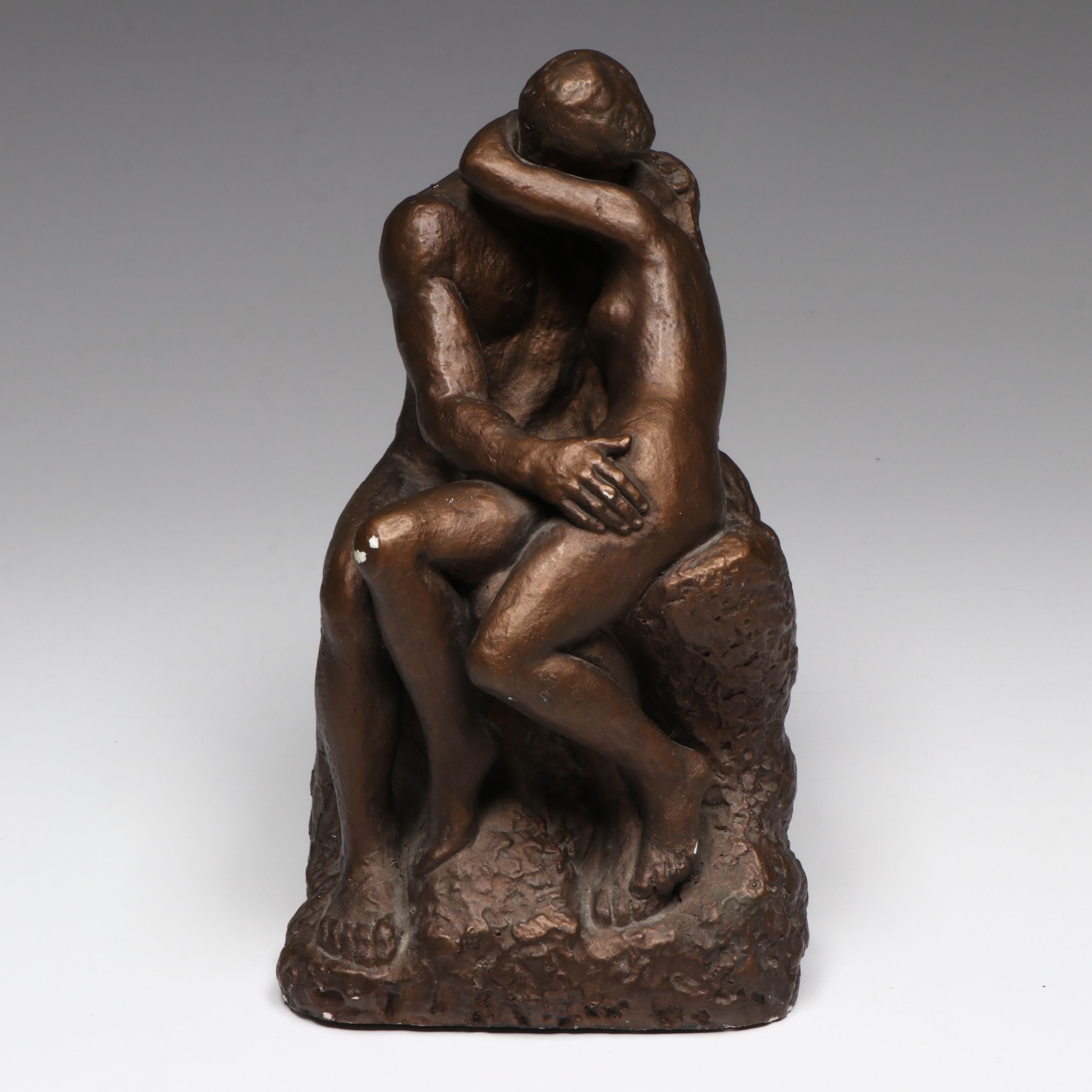 Austin Productions After Auguste Rodin "The Kiss" Plaster Sculpture