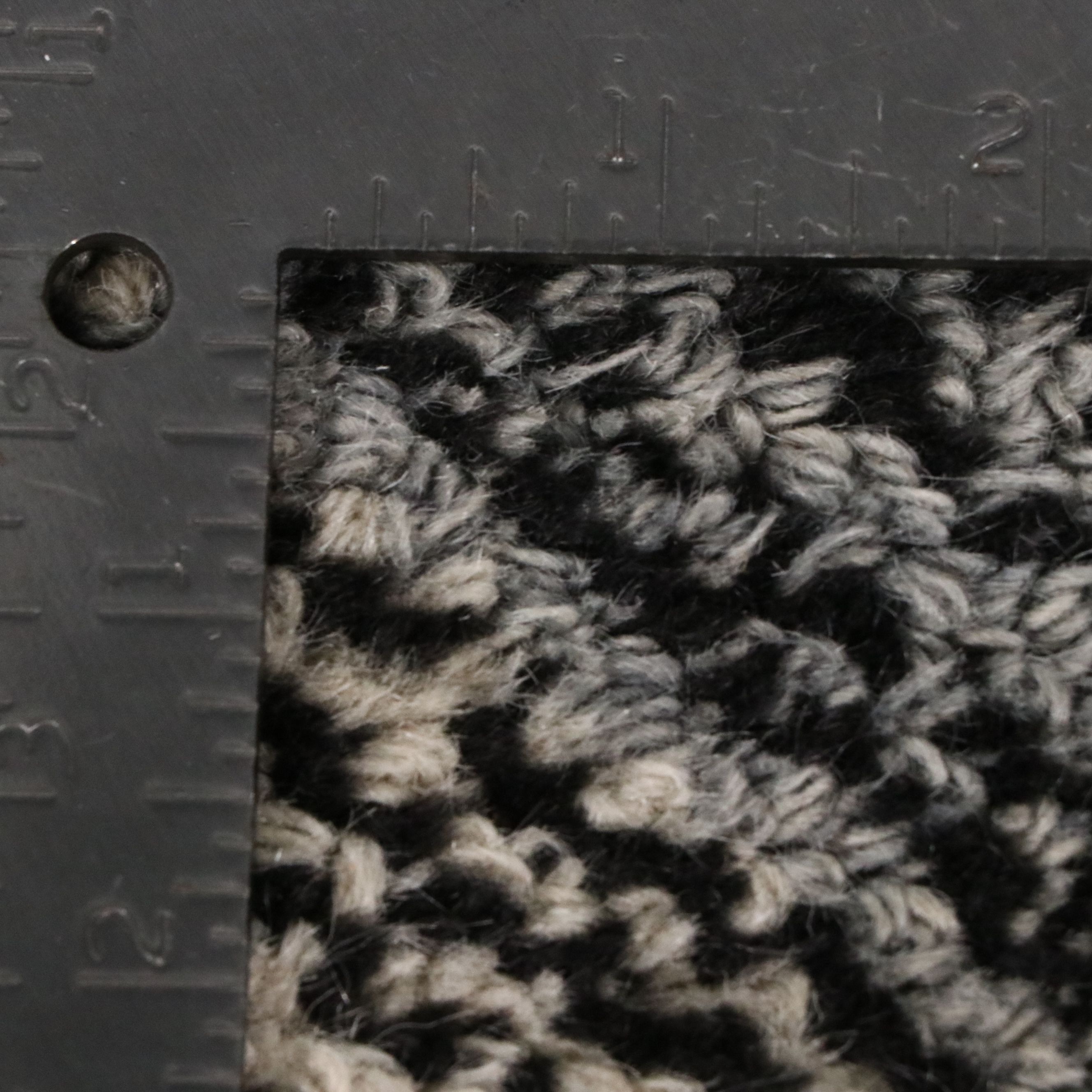 3'7 x 5'7 Power Loomed Kaleen "Montage" Black and White Area Rug