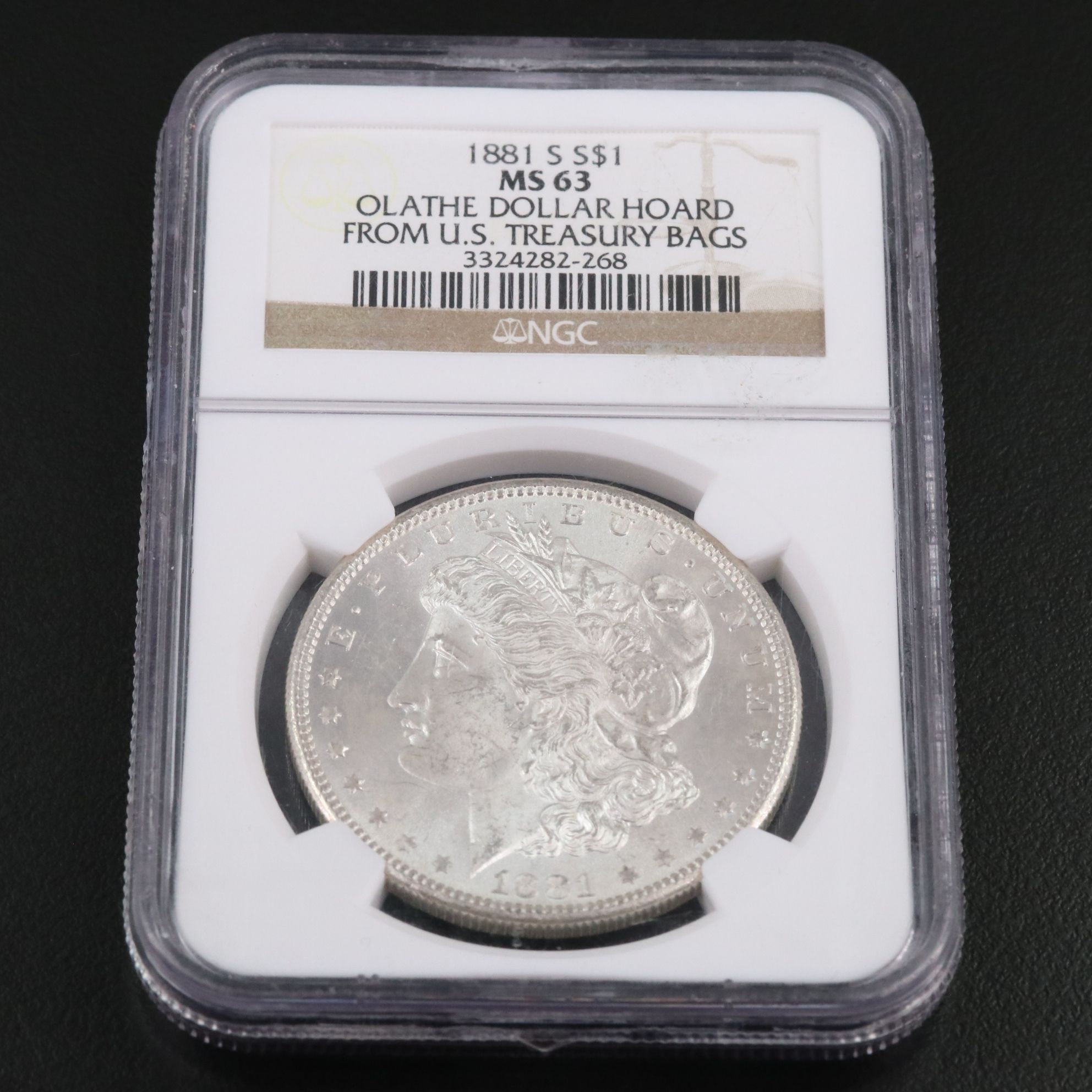 NGC MS63 1881-S Morgan Silver Dollar