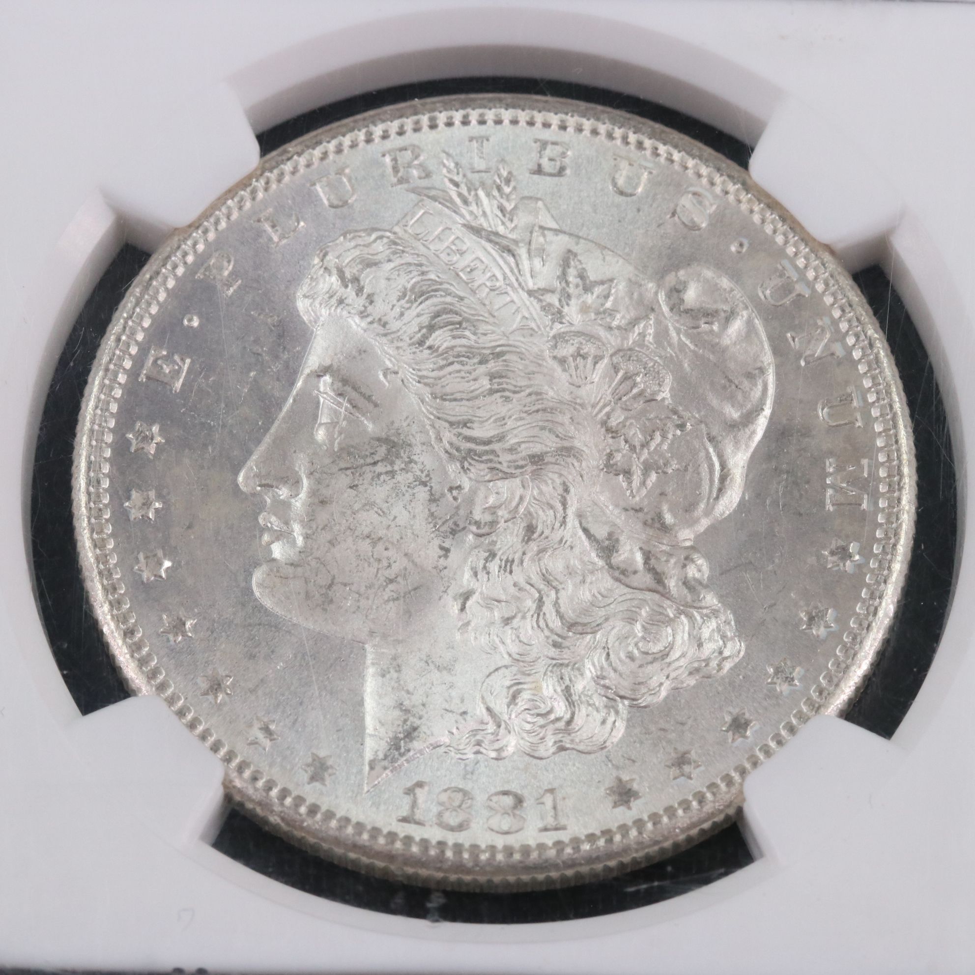 NGC MS63 1881-S Morgan Silver Dollar