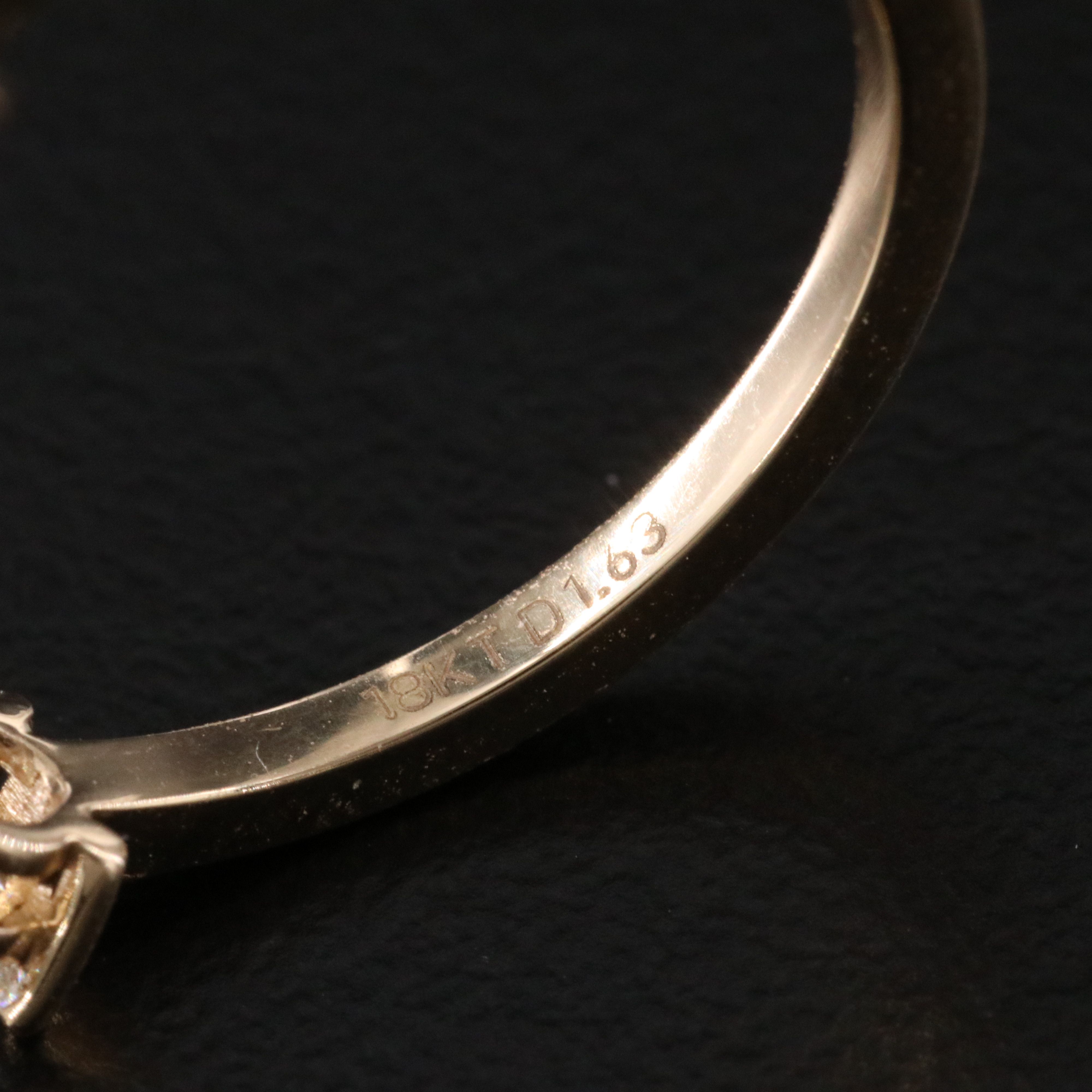 18K 1.63 CTW Internally Flawless Diamond Ring with GIA Reports