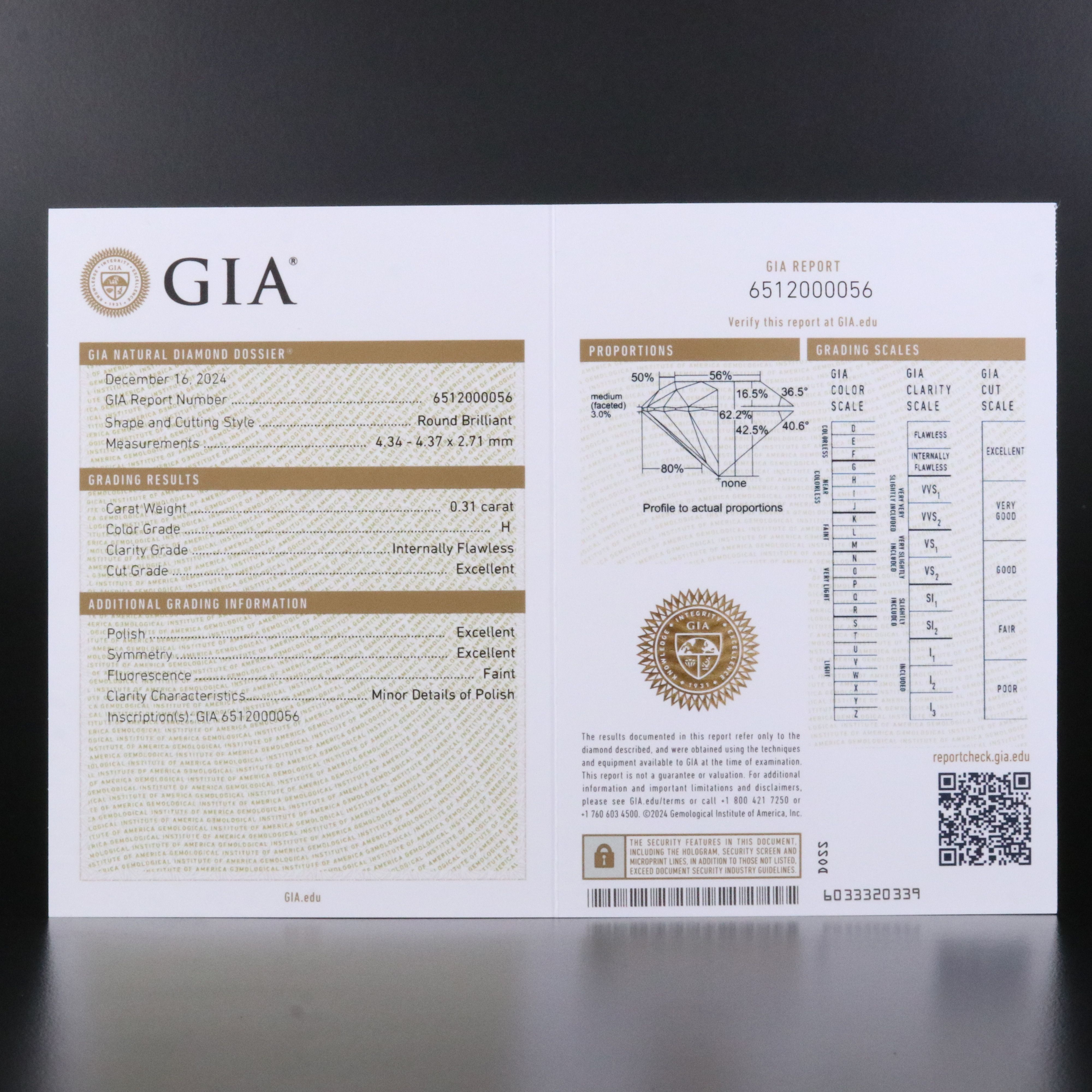 18K 1.63 CTW Internally Flawless Diamond Ring with GIA Reports