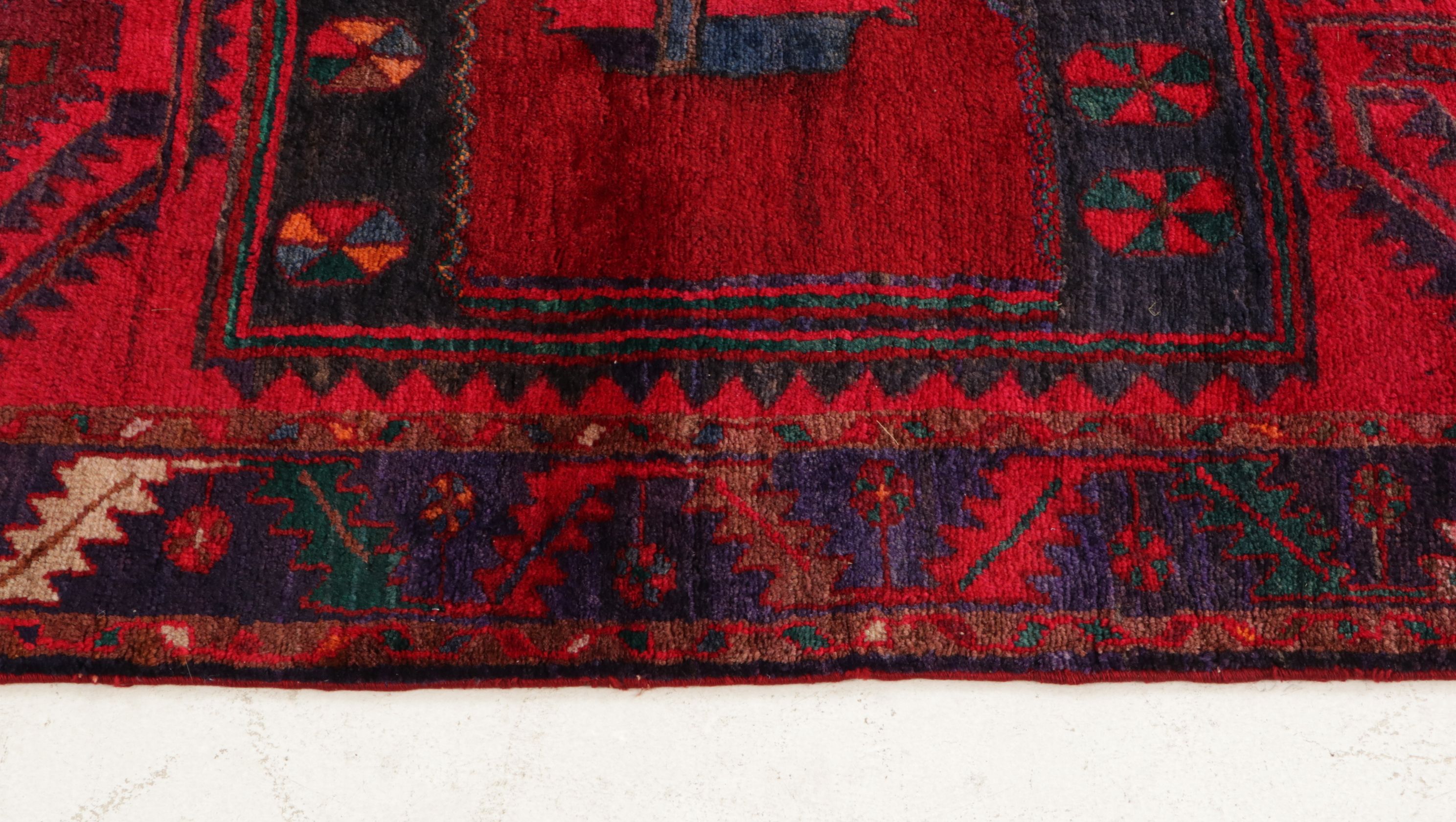4'11 x 7'5 Hand-Knotted Afghan Baluch Taimani Area Rug