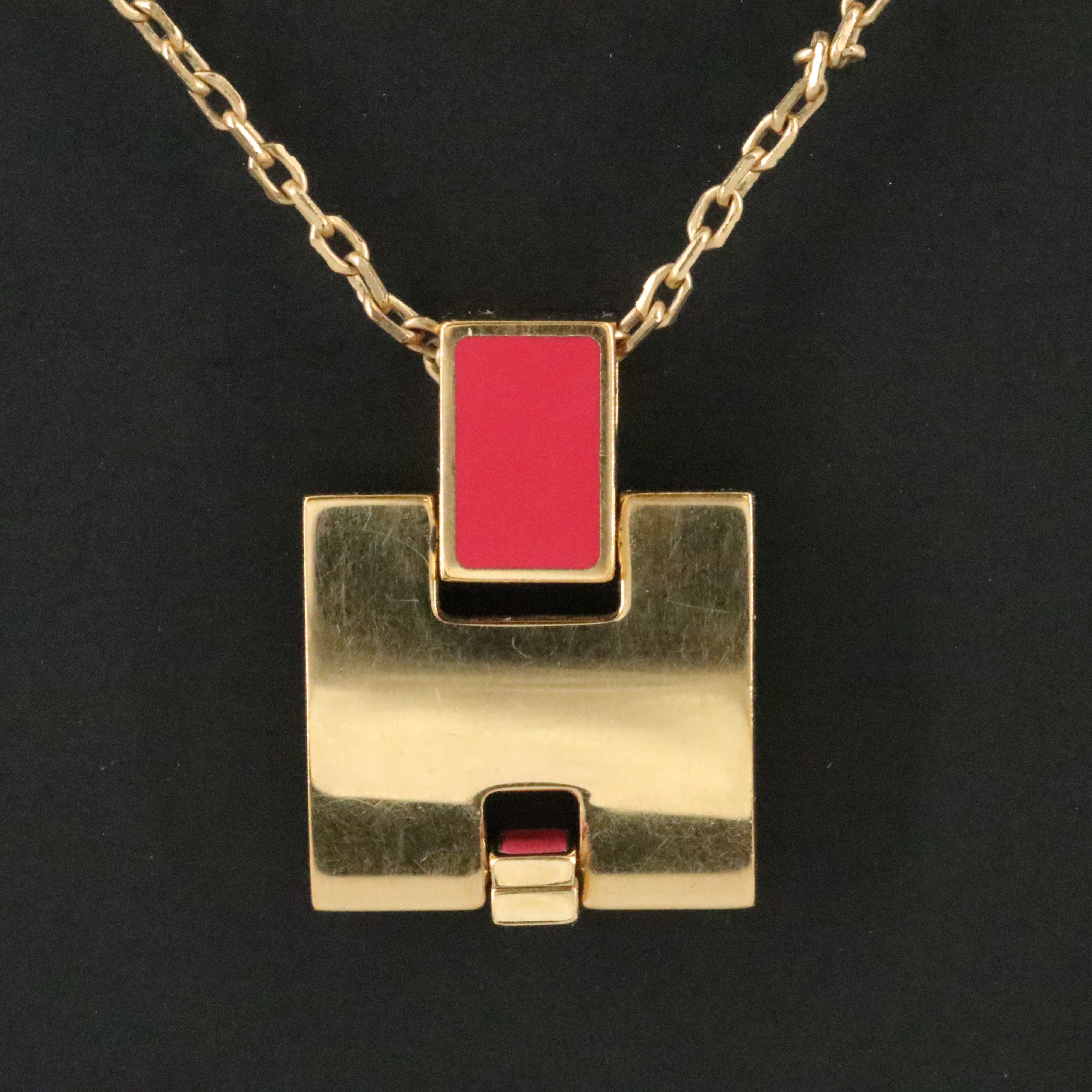 Hermès Eileen Necklace with Pink Enamel