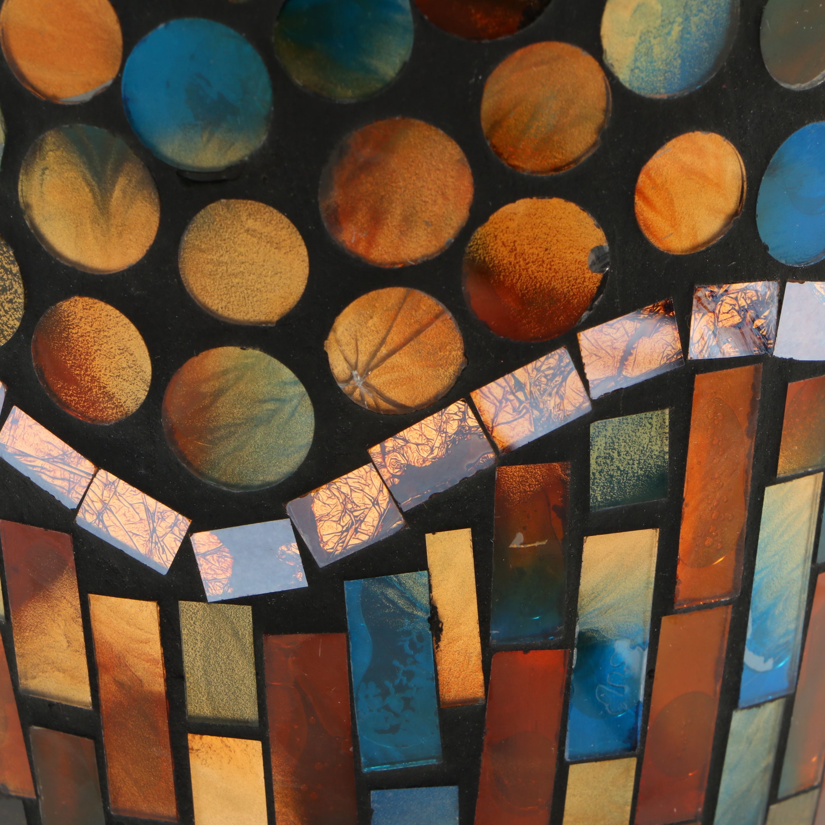 Contemporary Mosaic Glass Accent Lamp