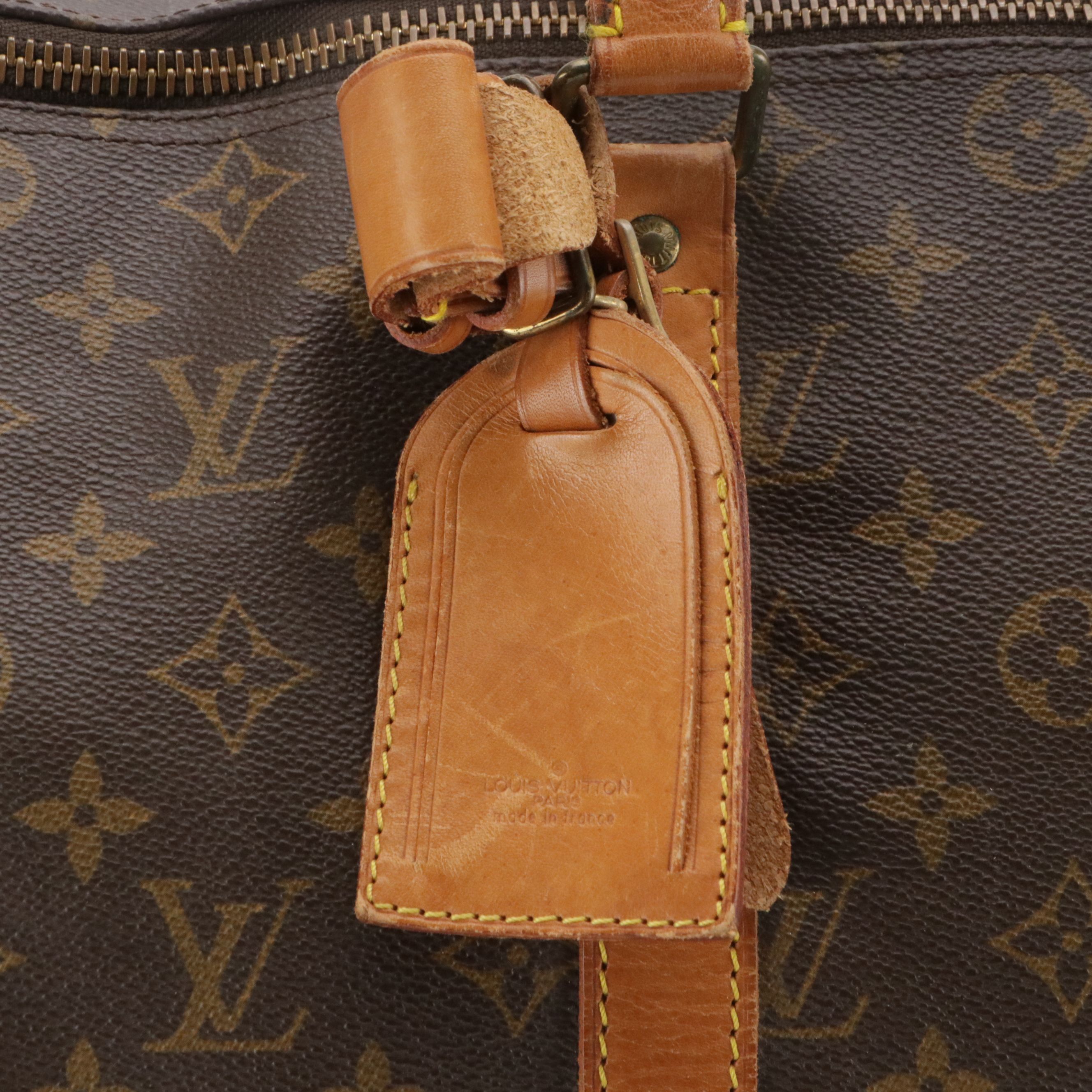 Louis Vuitton Keepall 45 Duffle Bag in Monogram Canvas and Vachetta Leather
