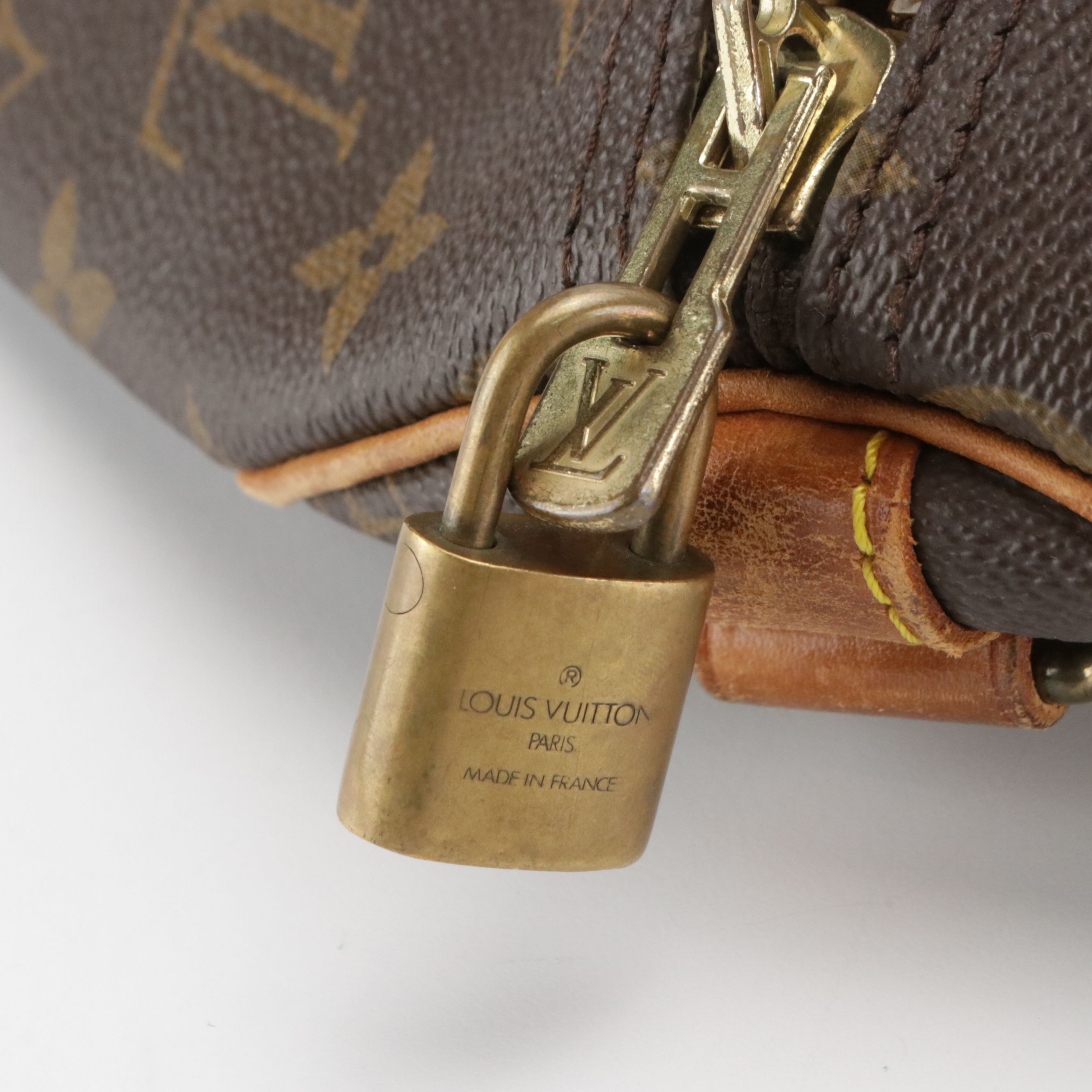 Louis Vuitton Keepall 45 Duffle Bag in Monogram Canvas and Vachetta Leather