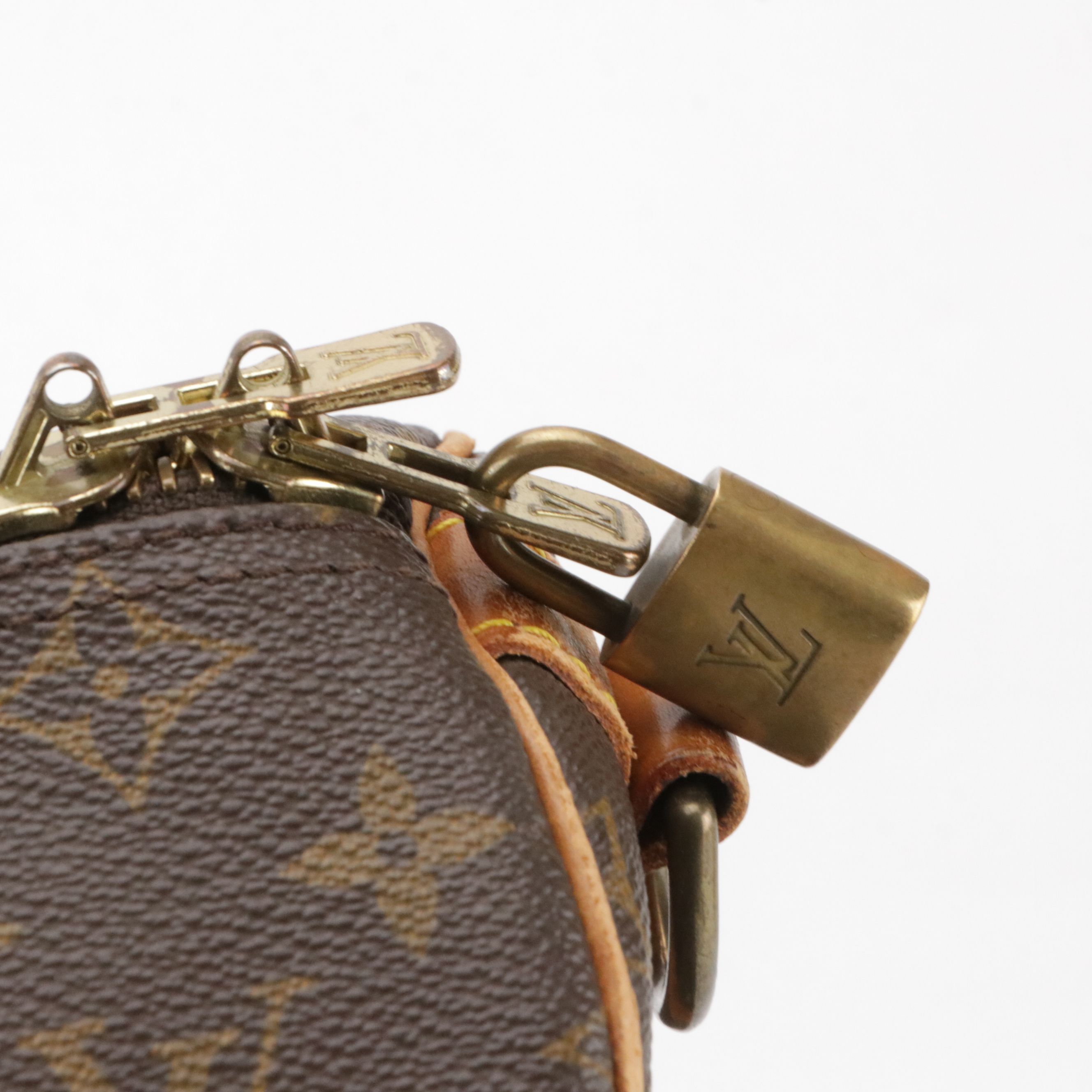 Louis Vuitton Keepall 45 Duffle Bag in Monogram Canvas and Vachetta Leather