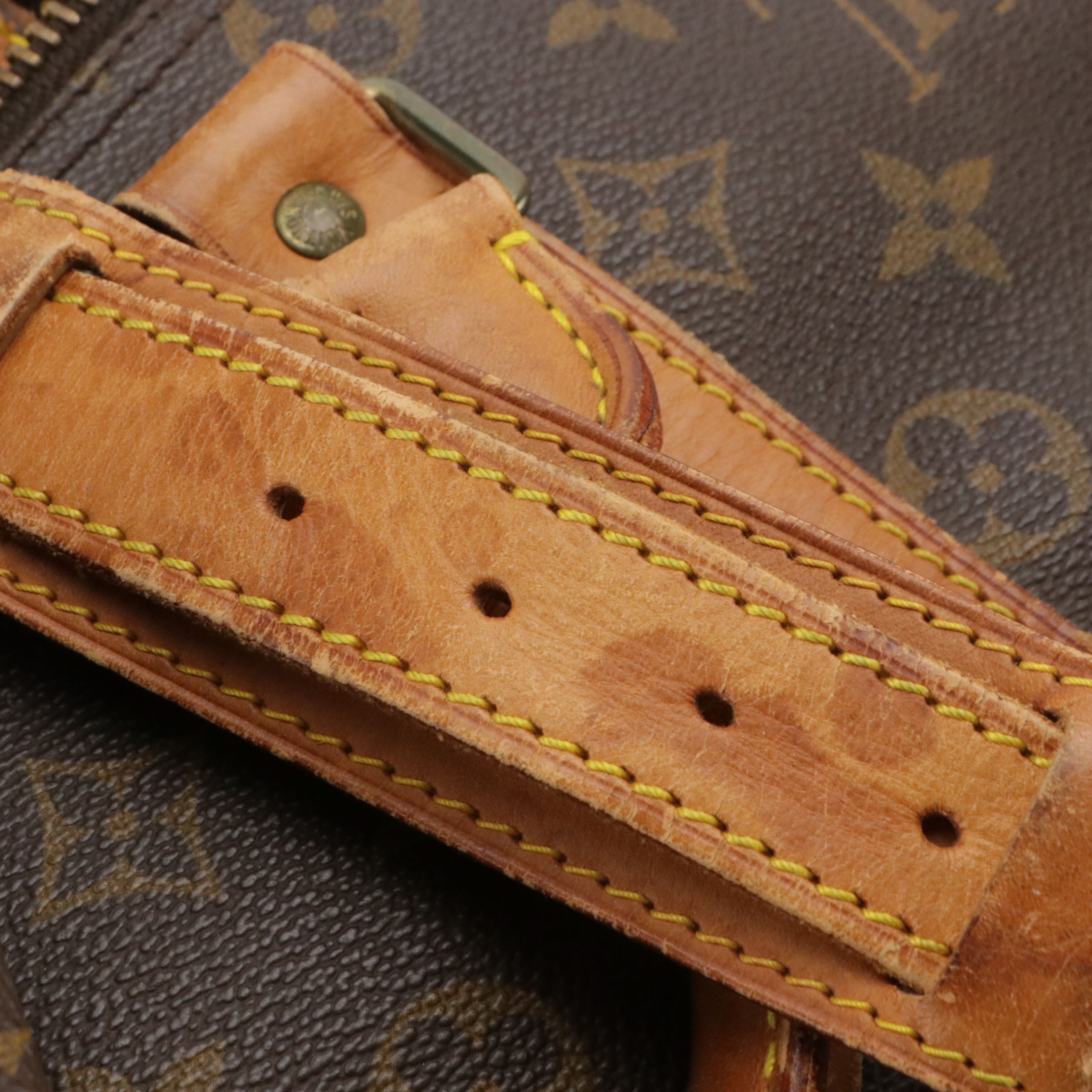 Louis Vuitton Keepall 45 Duffle Bag in Monogram Canvas and Vachetta Leather