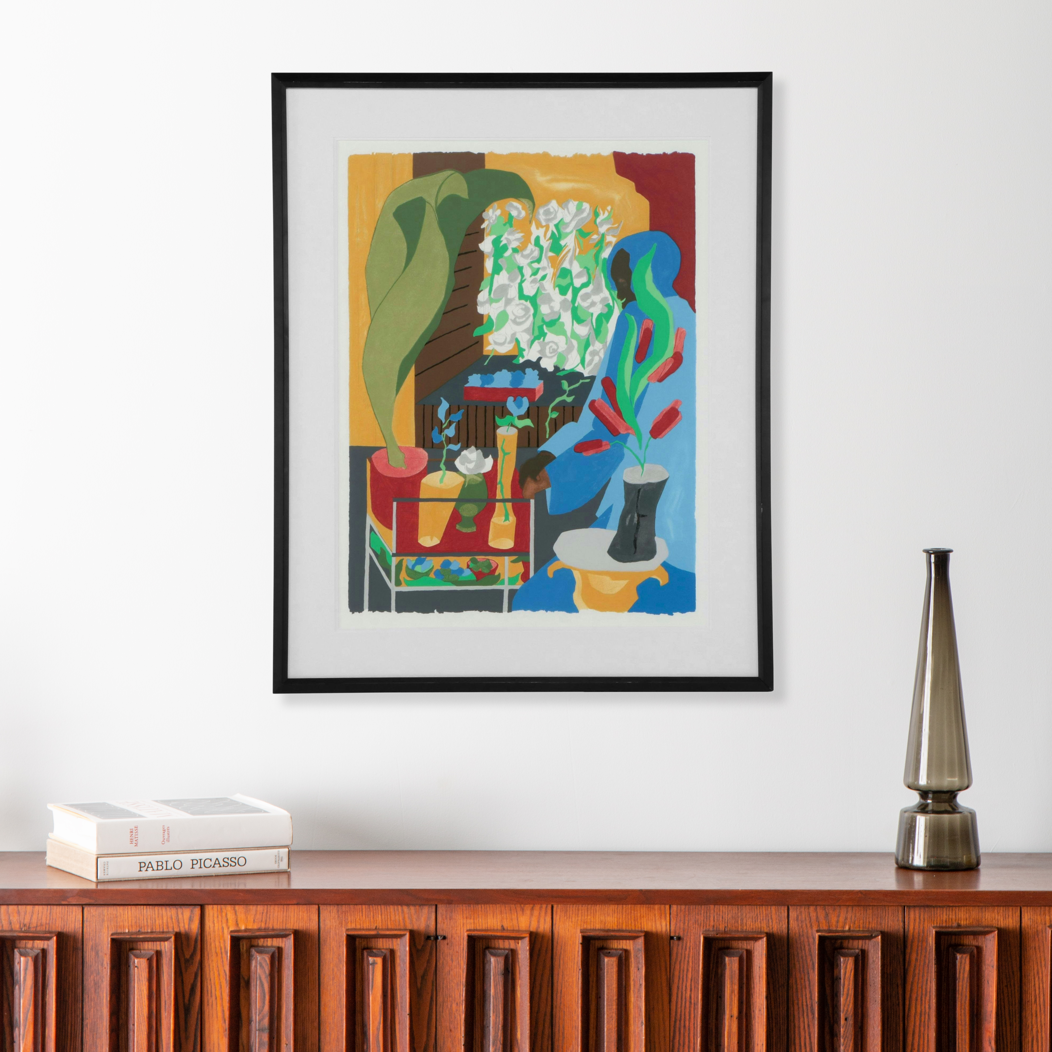 Jacob Lawrence Serigraph "Supermarket Flora," 1996