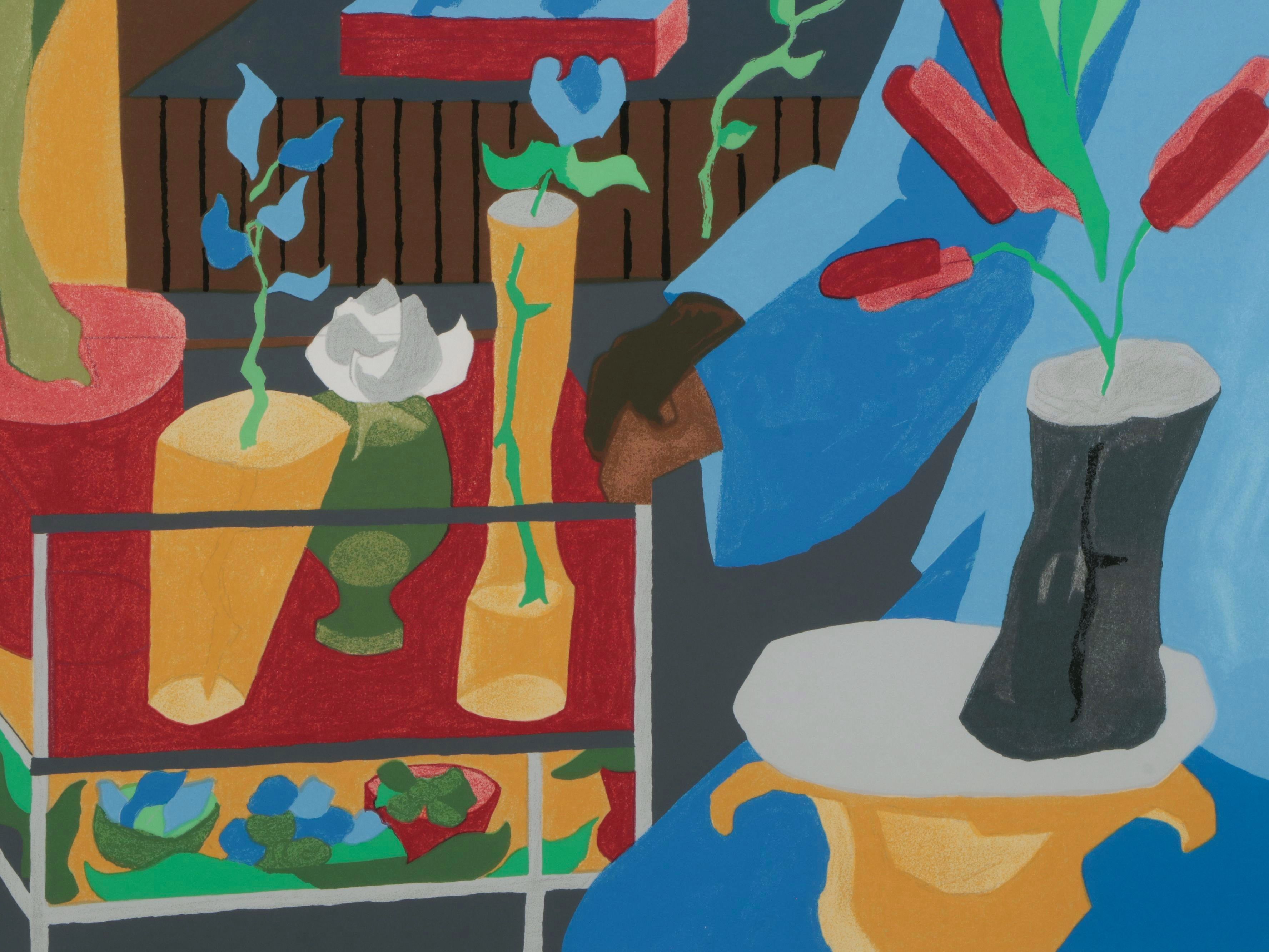 Jacob Lawrence Serigraph "Supermarket Flora," 1996