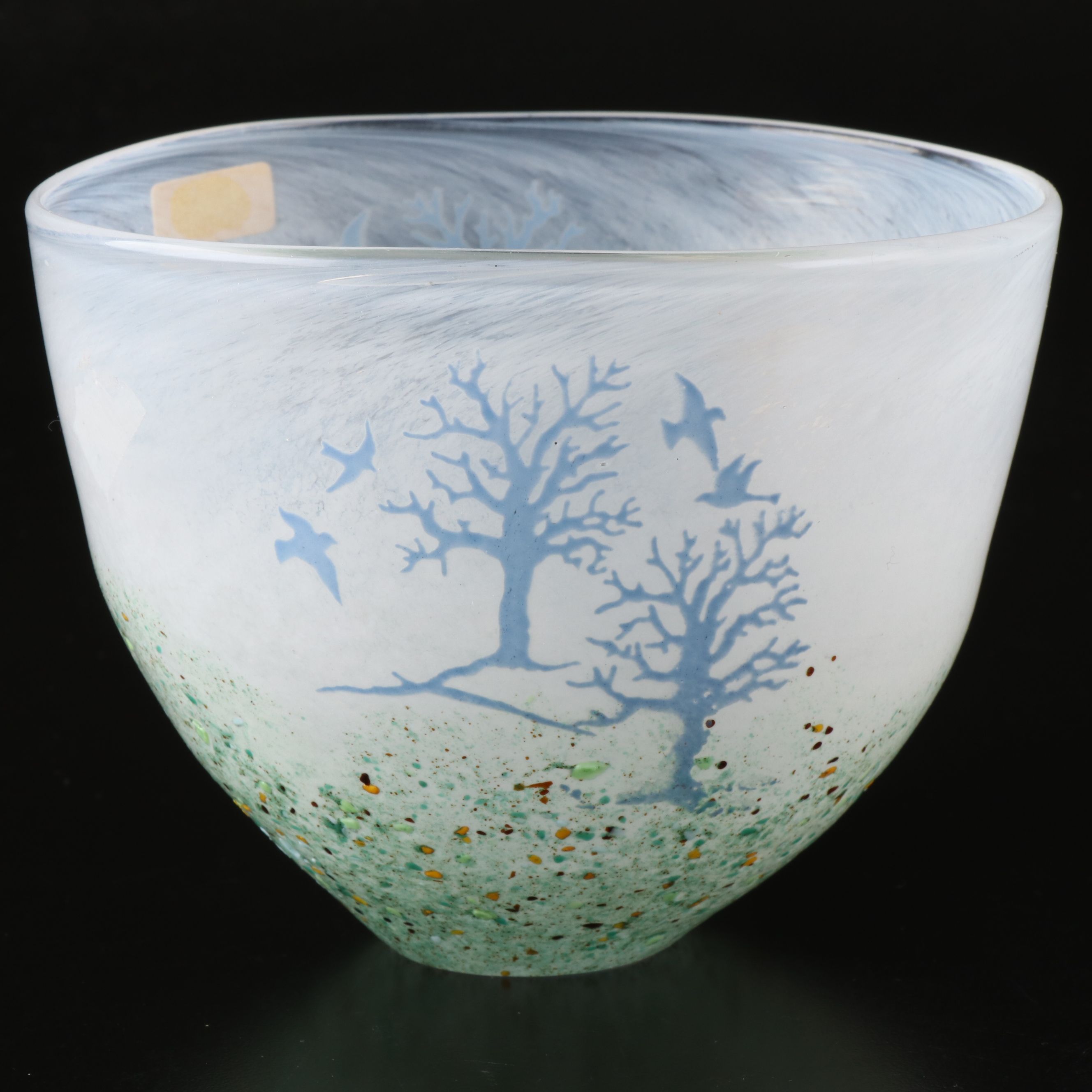 Kjell Engman for Kosta Boda "October" Handblown Art Glass Vessel