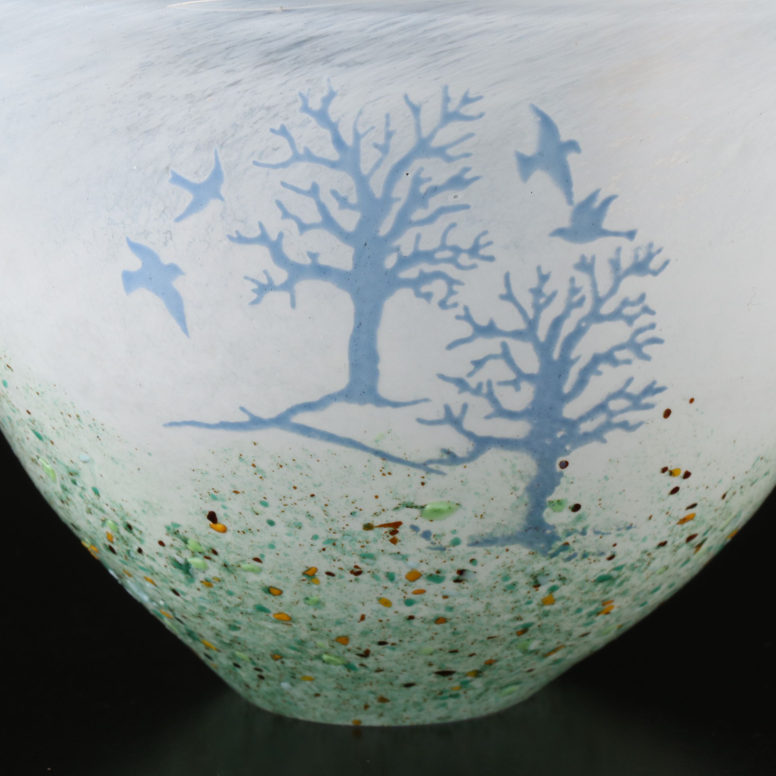 Kjell Engman for Kosta Boda "October" Handblown Art Glass Vessel