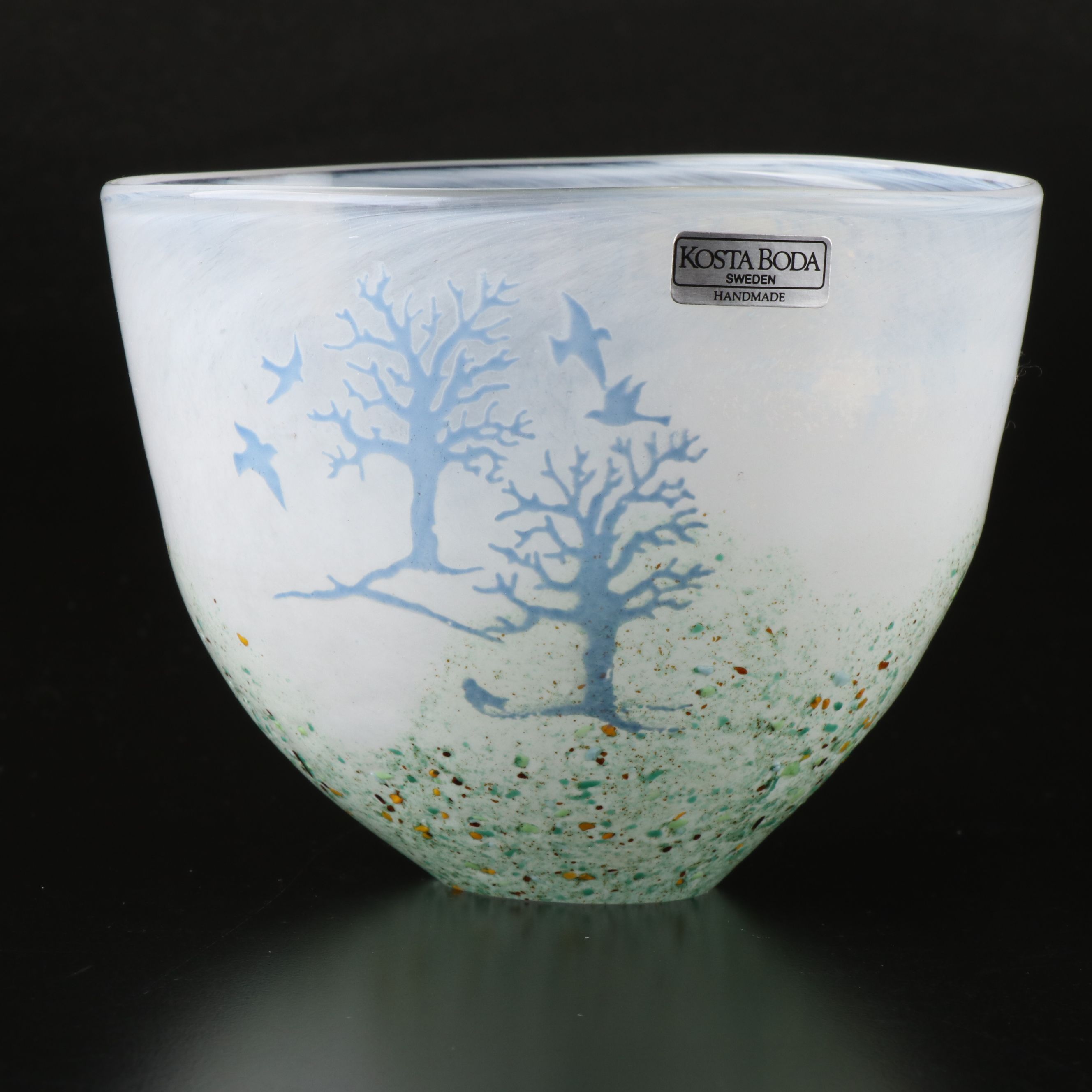 Kjell Engman for Kosta Boda "October" Handblown Art Glass Vessel