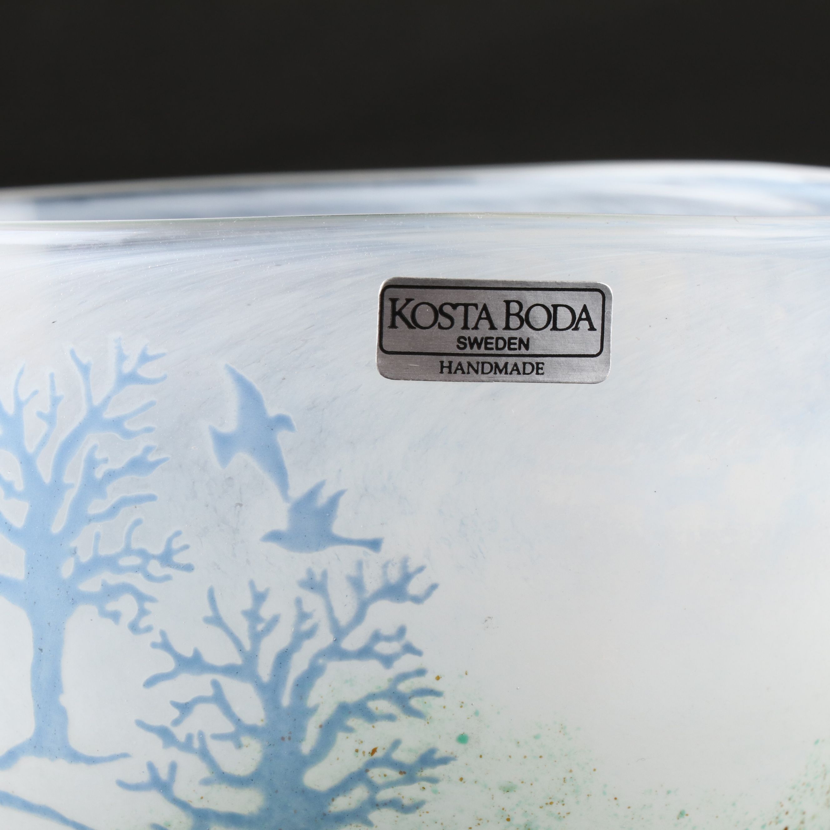 Kjell Engman for Kosta Boda "October" Handblown Art Glass Vessel