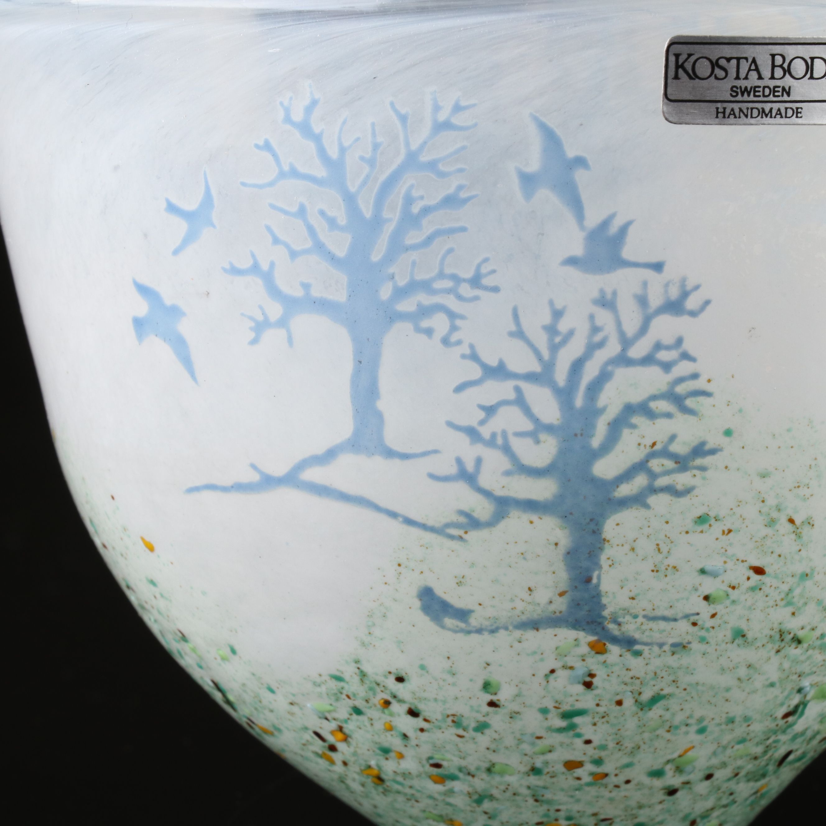 Kjell Engman for Kosta Boda "October" Handblown Art Glass Vessel