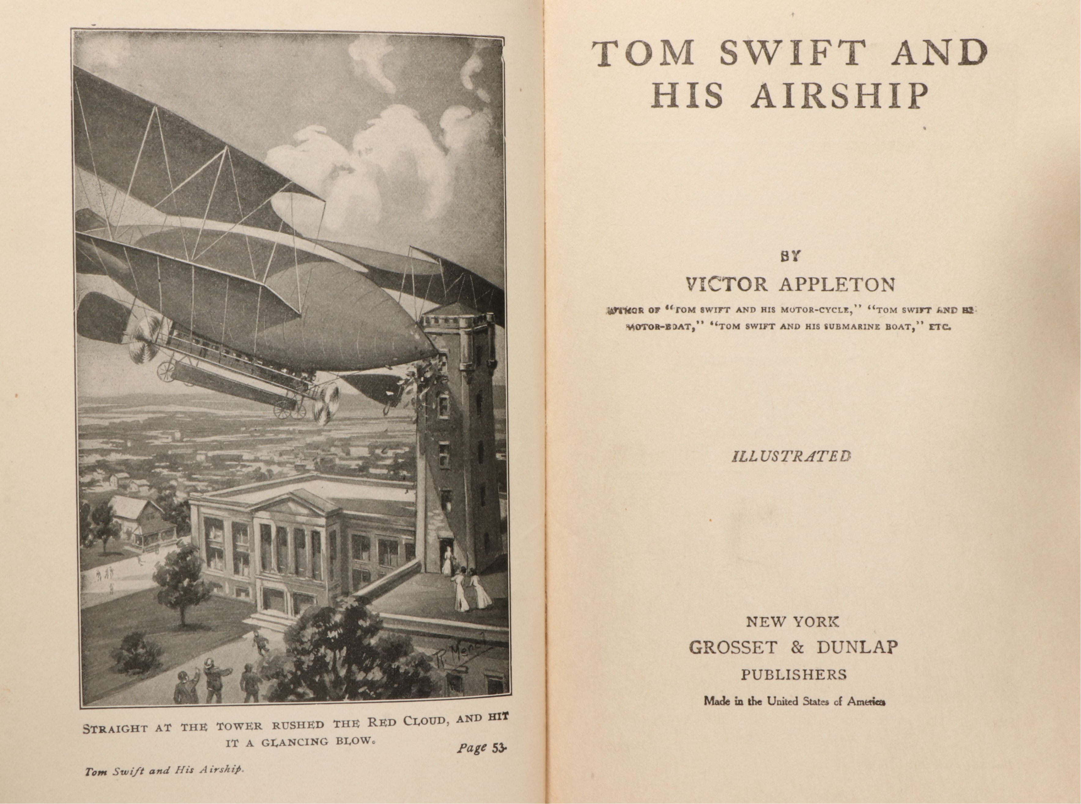 "Tom Swift" by Victor Appleton, "Mother West Wind" by Thornton W. Burgess, 1910s