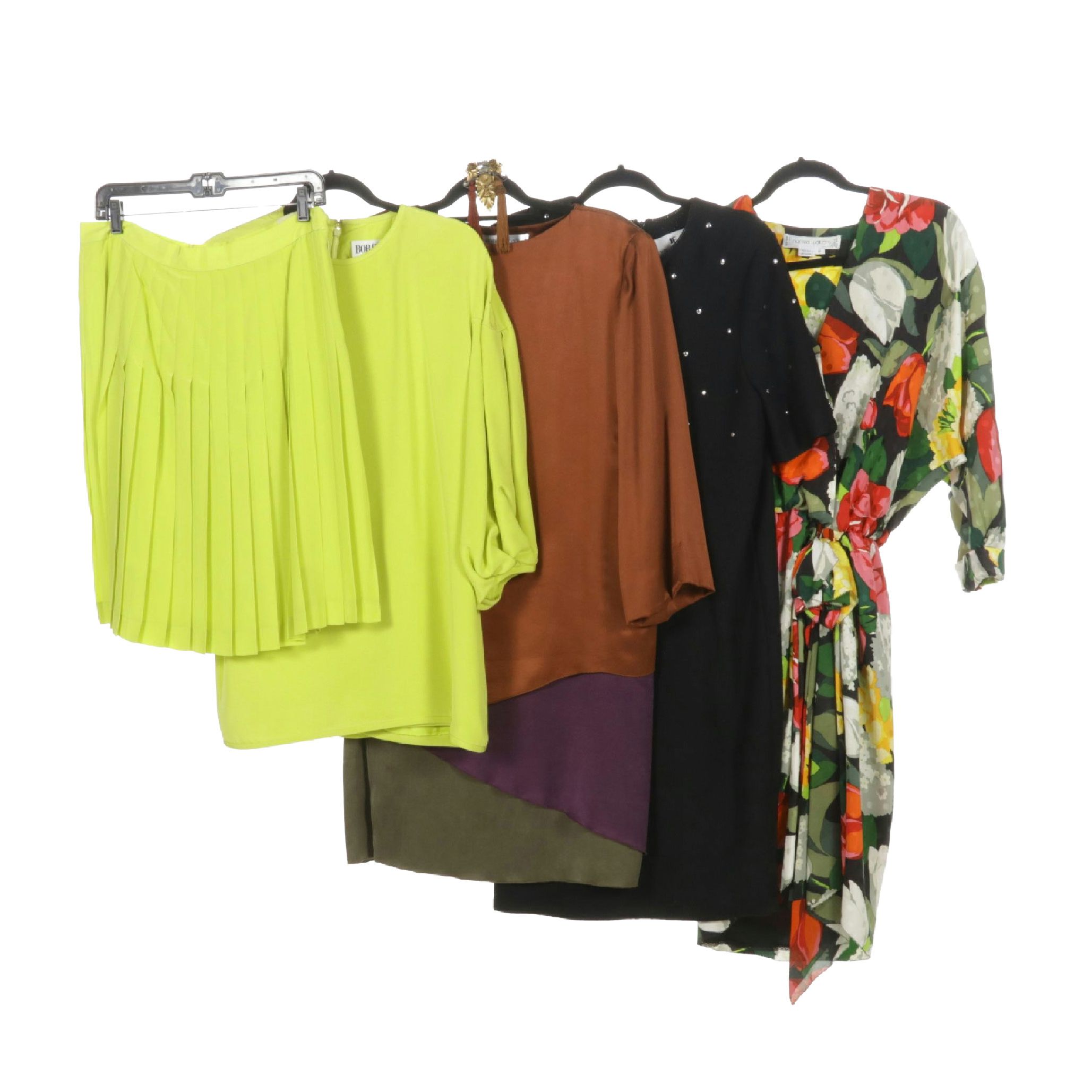 Steve Fabrikant for Neiman Marcus Knit Dress, Norma Walters Silk Dresses & More