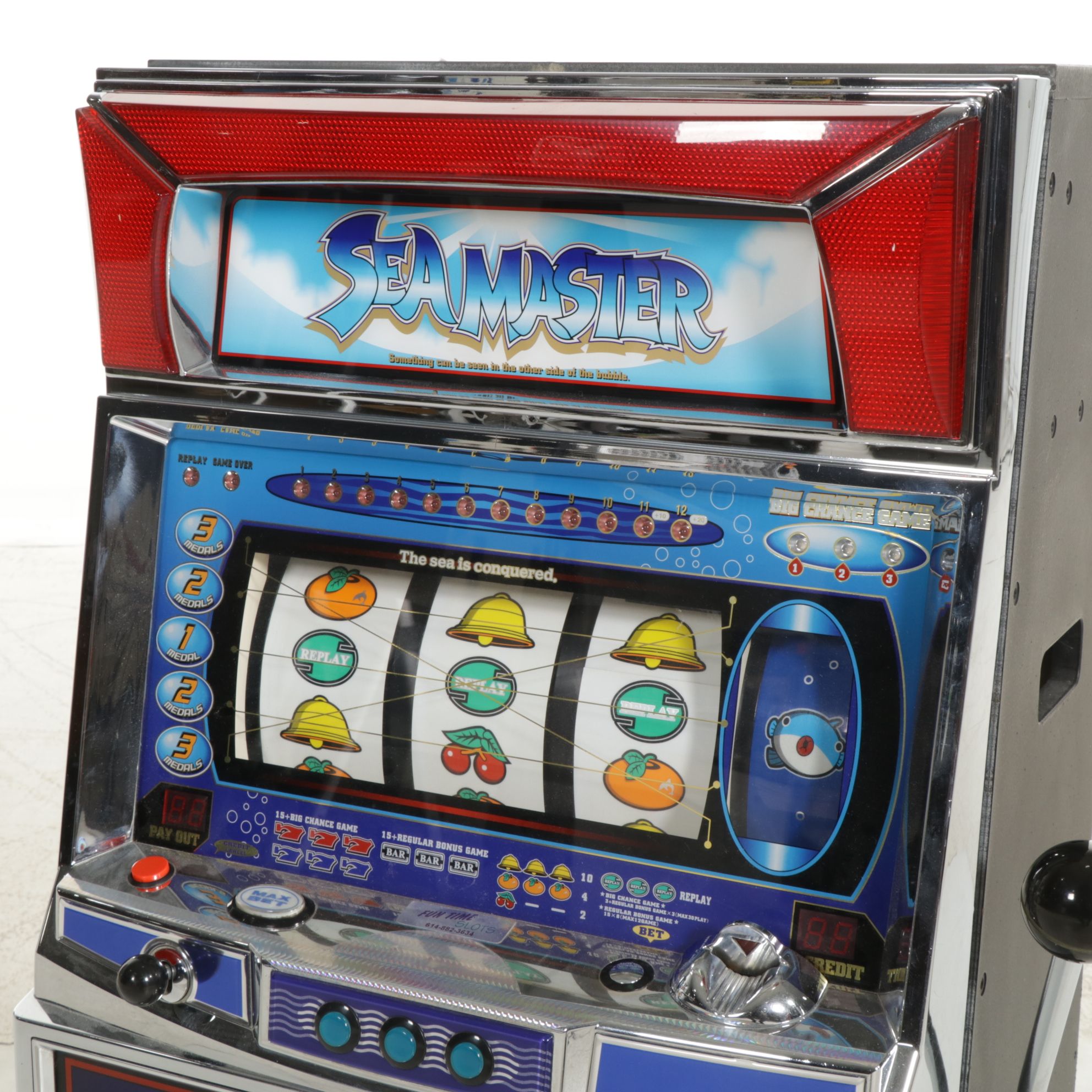 Japanese King of Ocean Sea Master Slot Machine with Tokens