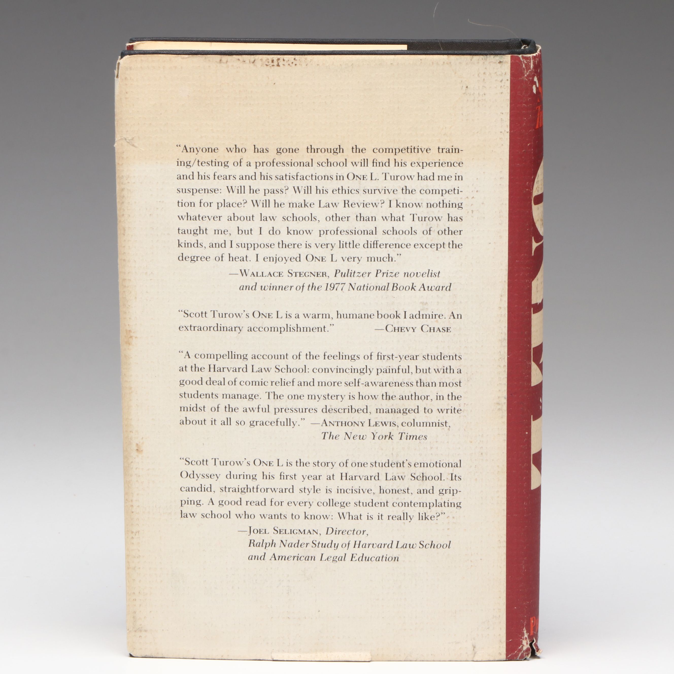 "One L: An Inside Account of Life in the First Year at Harvard Law School"