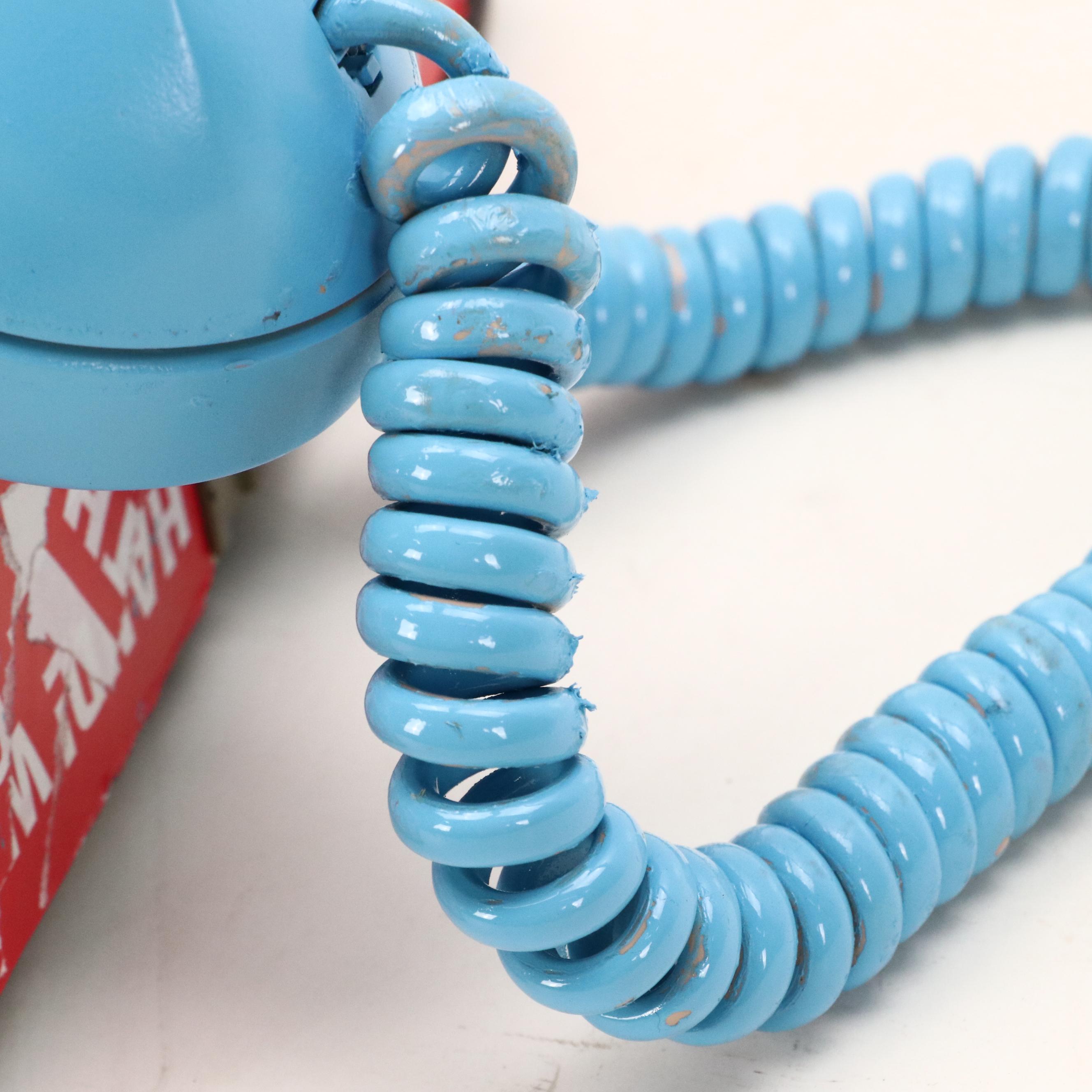 E.M. Zax Found Object Pop Art Phone with Fragile Tape, 2025
